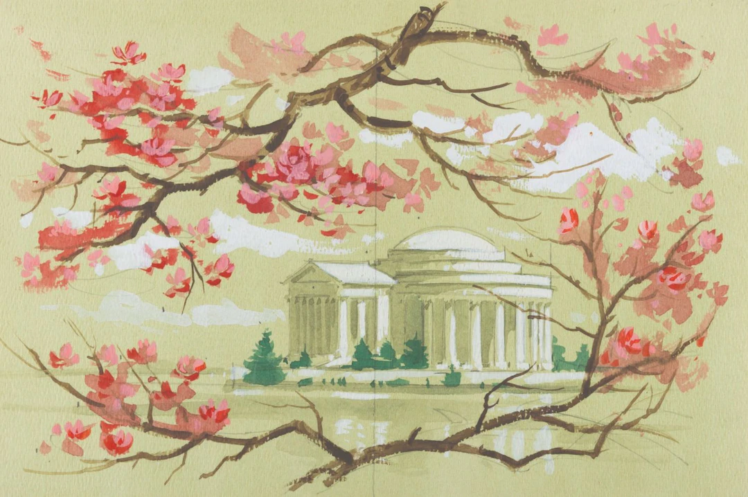 An American Adventure Concept Painting by Clem Hall.