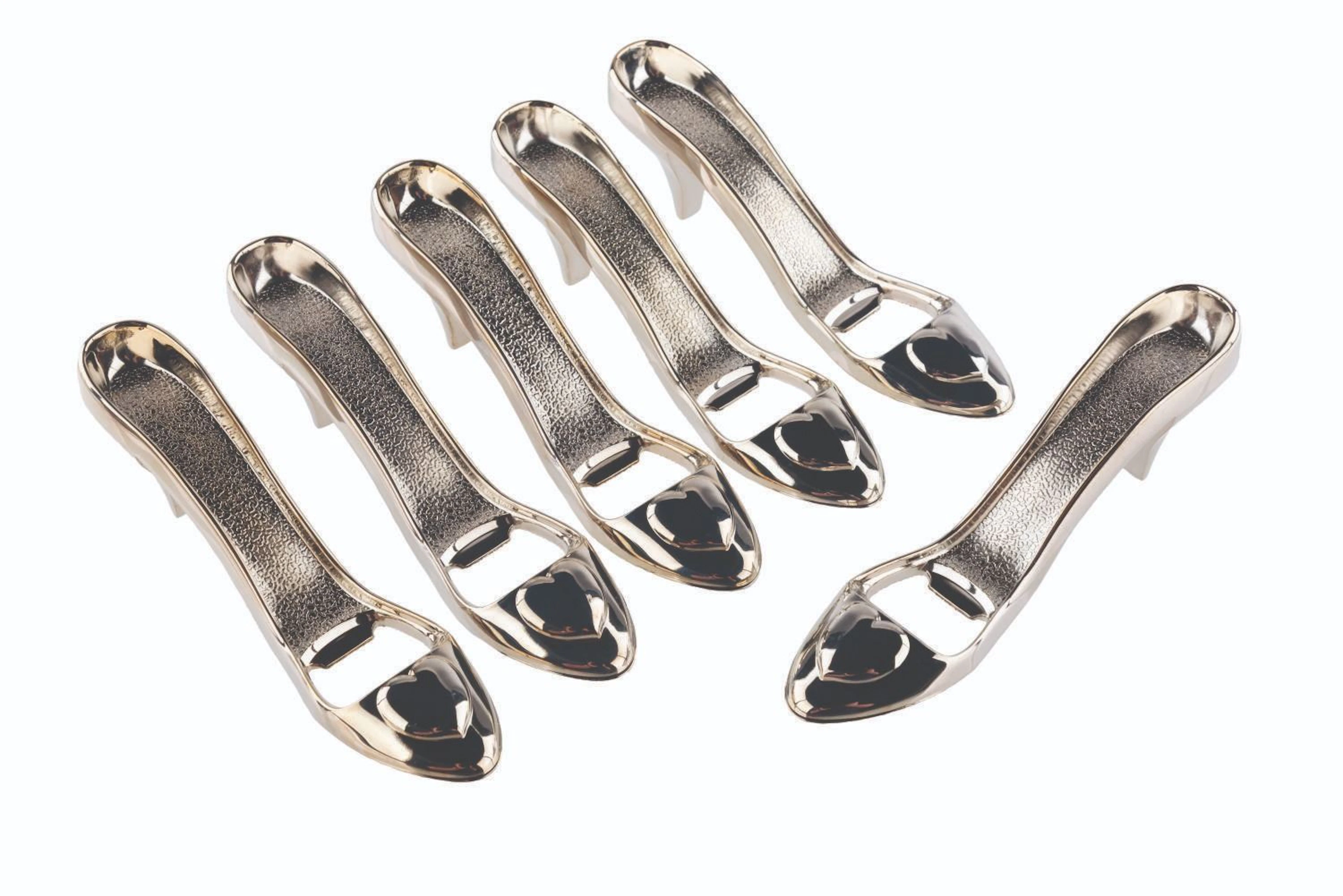 A Set of "Cinderella" Slipper Bottle Openers.