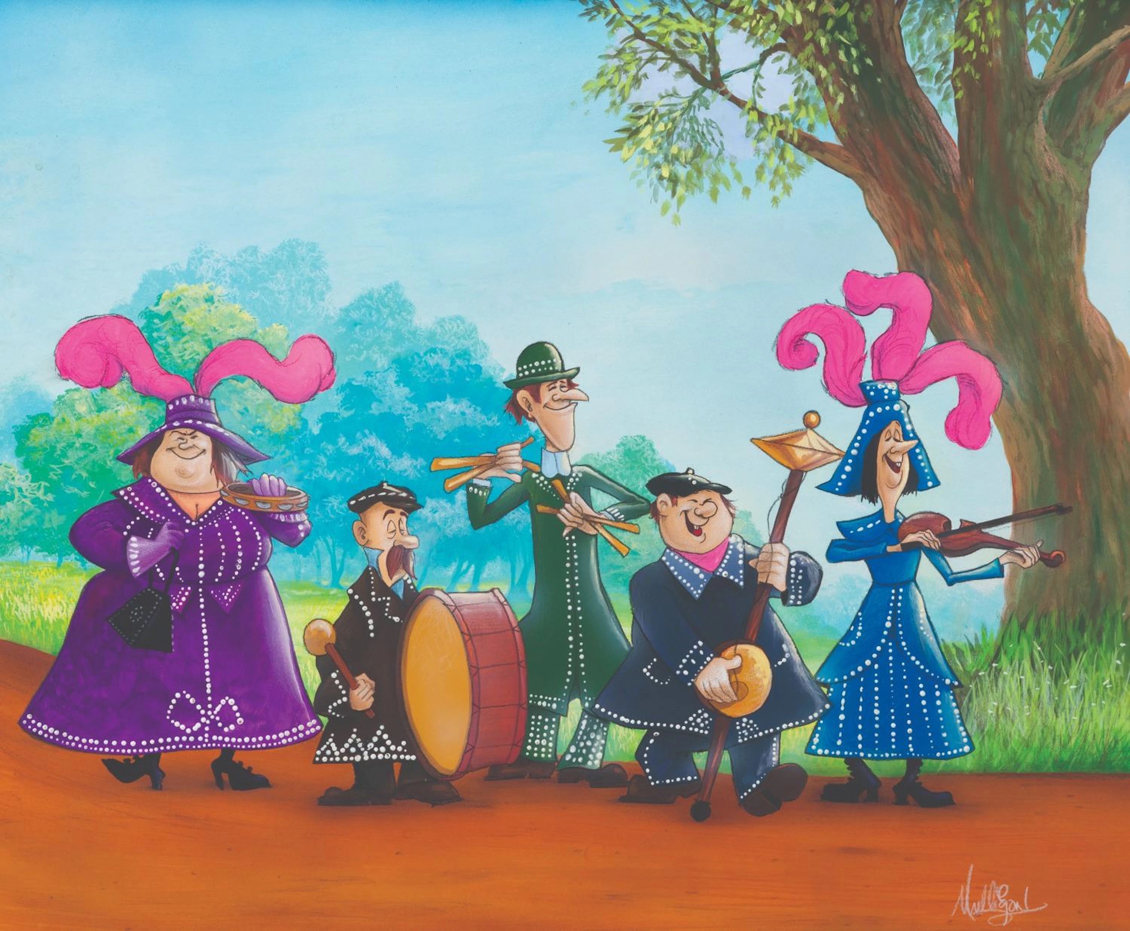A "Mary Poppins" Original Painting by James C Mulligan.