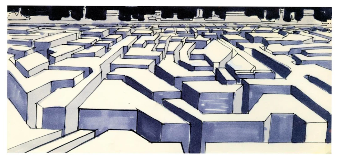 A "Tron" Original Storyboard Drawing.