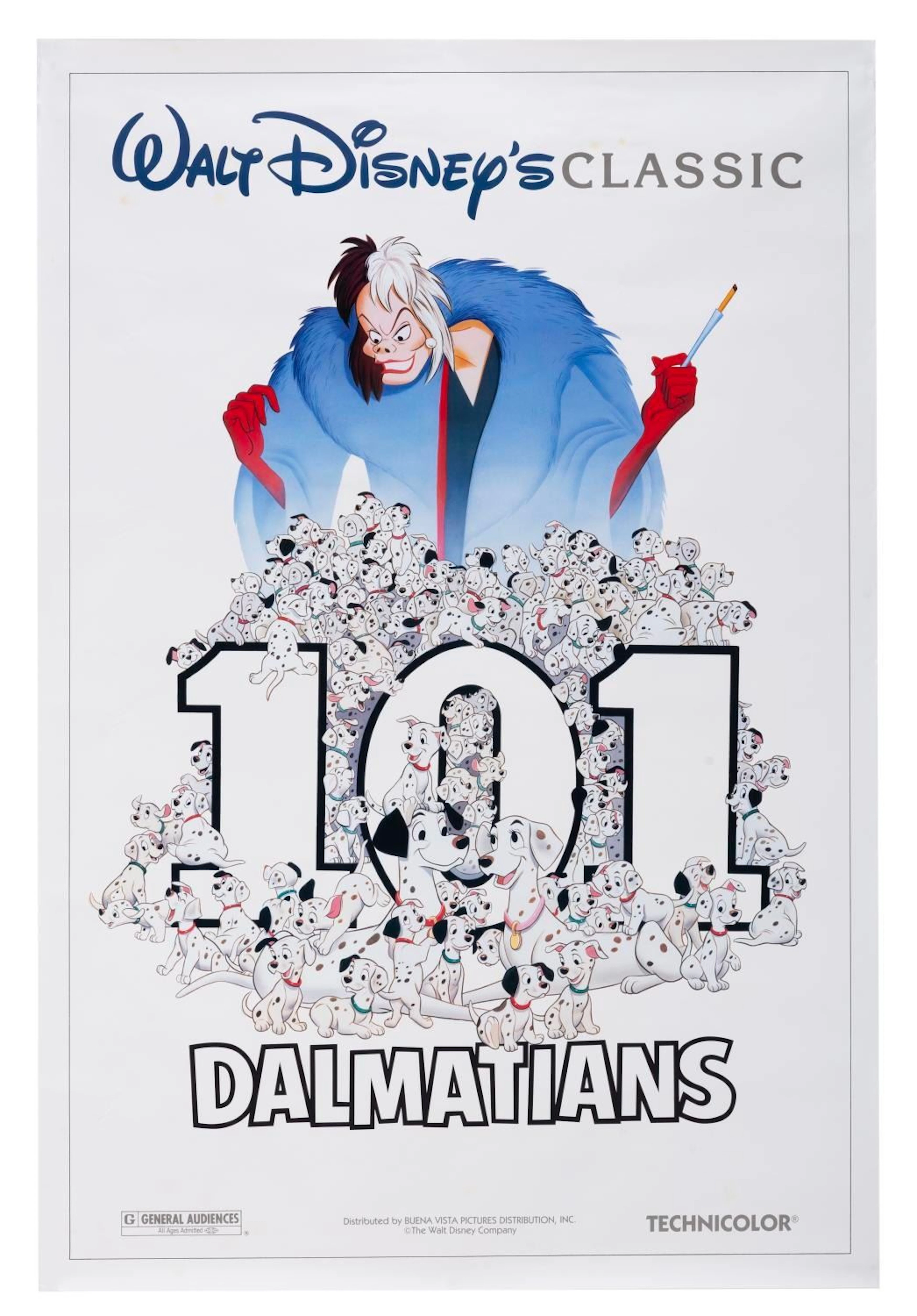 A "101 Dalmatians" Re-Release One-Sheet.