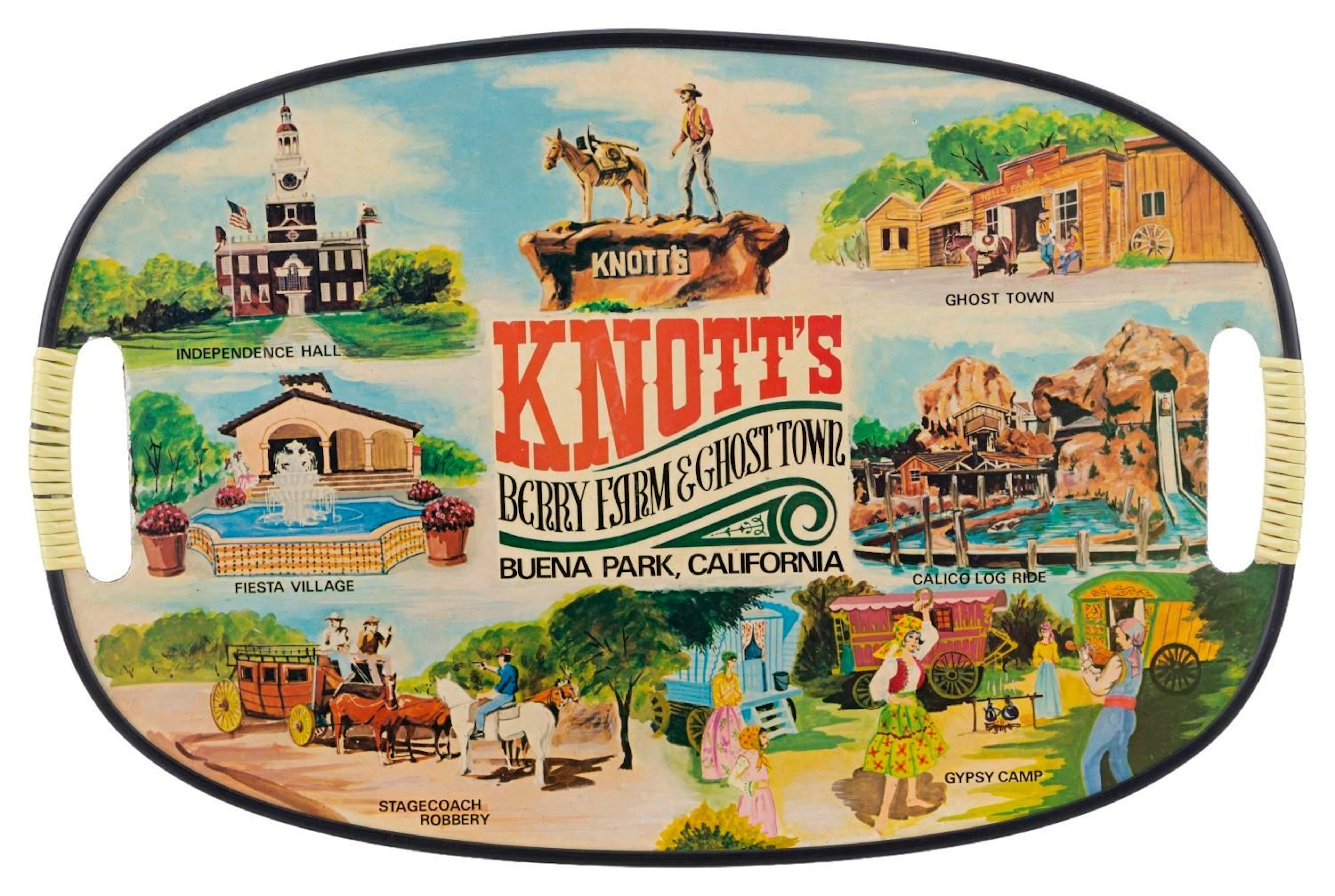 A Knott's Berry Farm & Ghost Town Tray.