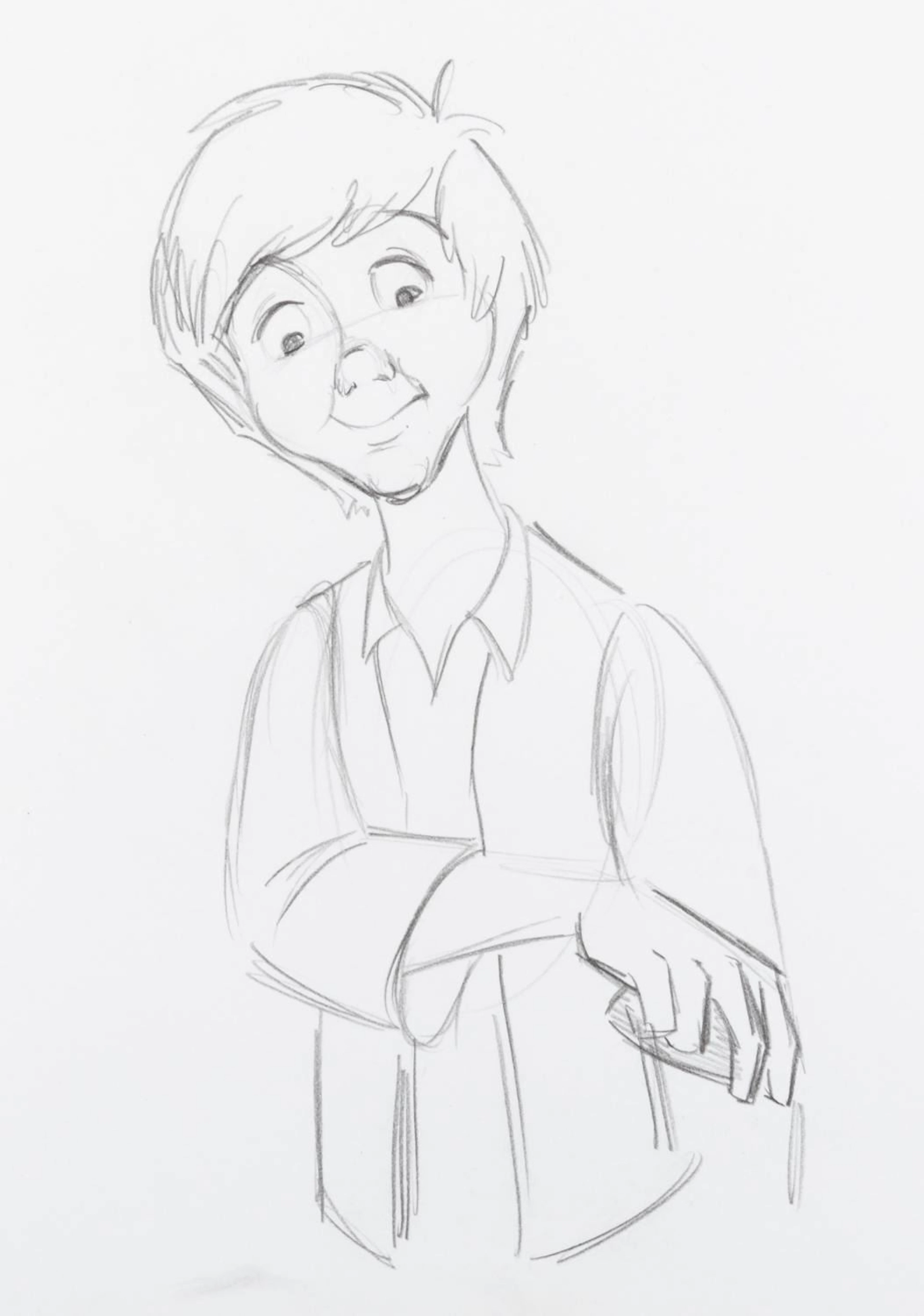 A "Black Cauldron" Taran Original Production Drawing.