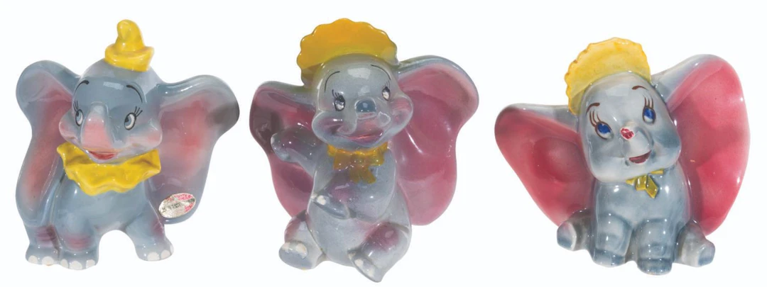 A Collection of "Dumbo" Ceramic Figurines.