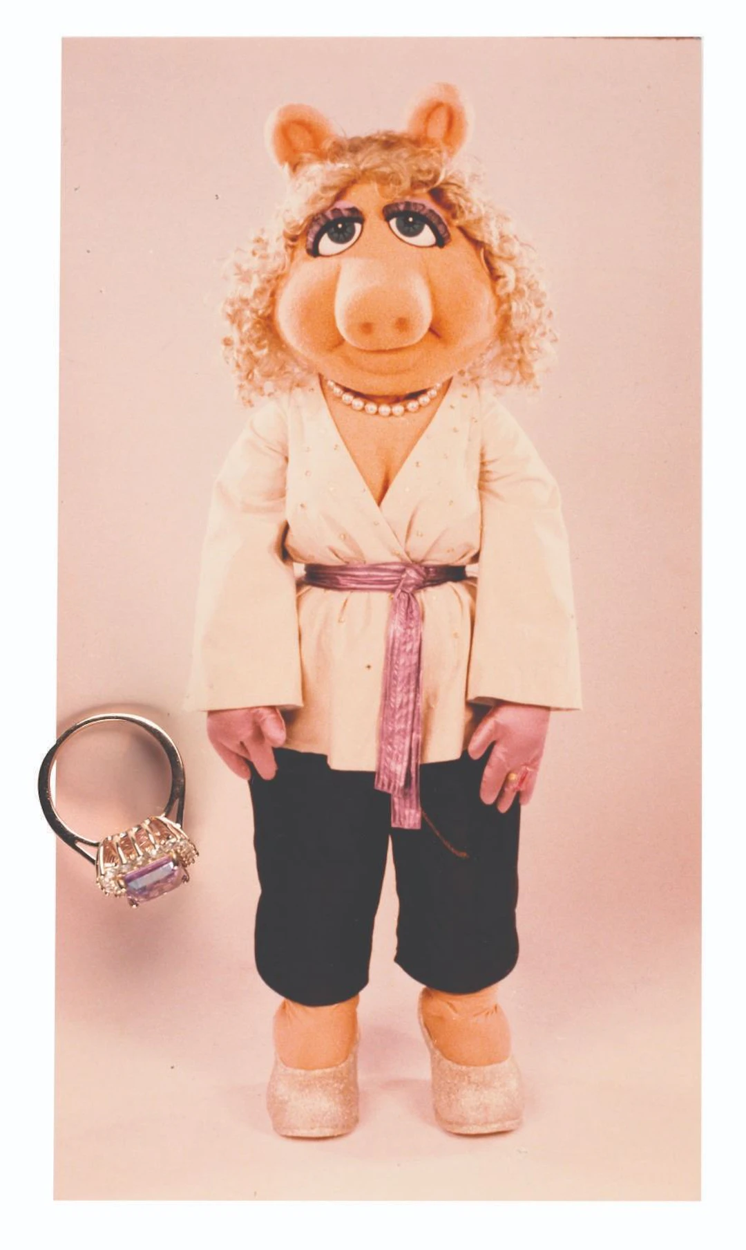 A Miss Piggy Publicity Photo and Ring Prop.