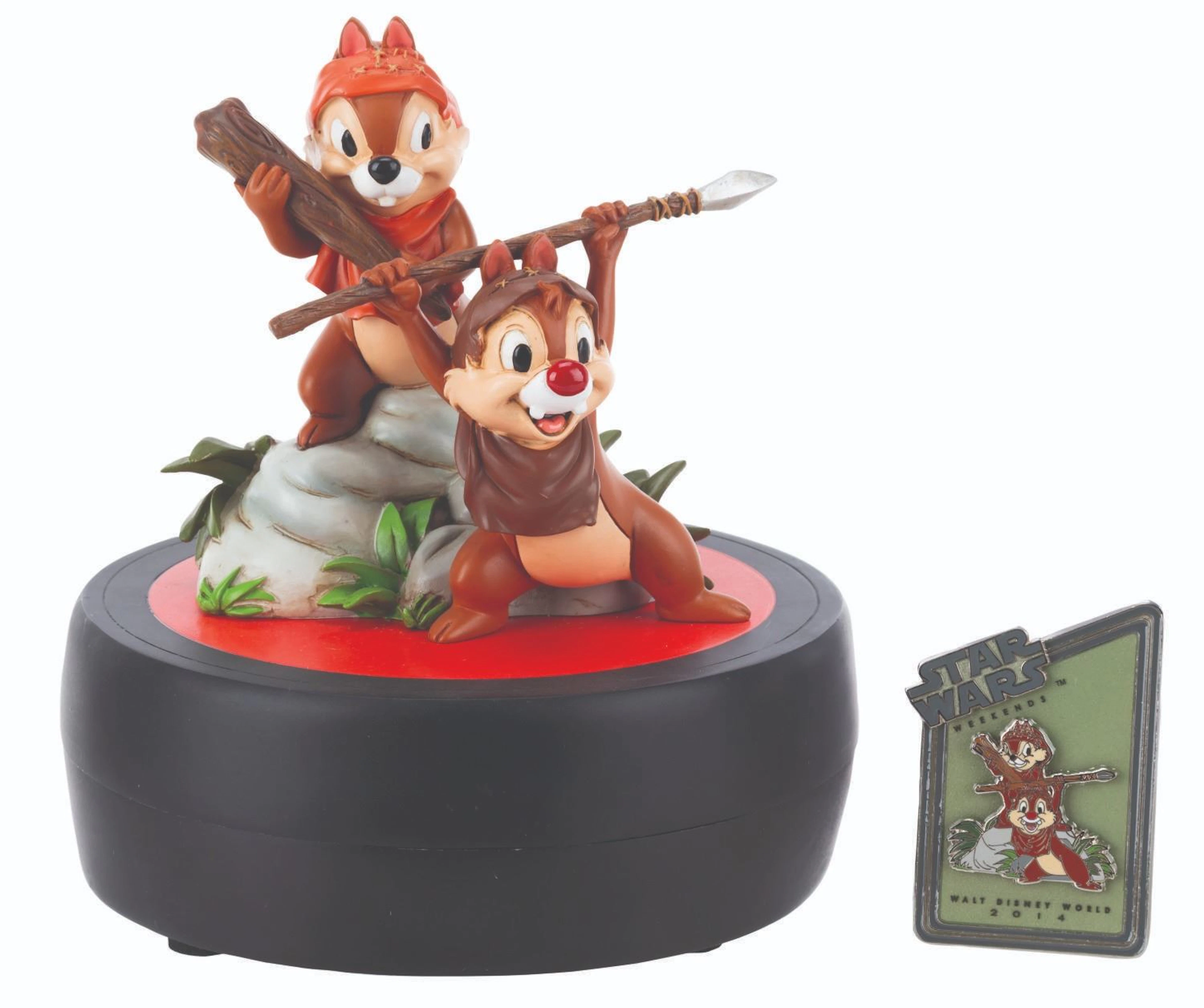 A Chip ‘n Dale as Ewoks Medium Fig with Pin.