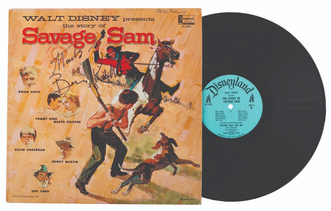 A Signed "The Story of Savage Sam" Album.
