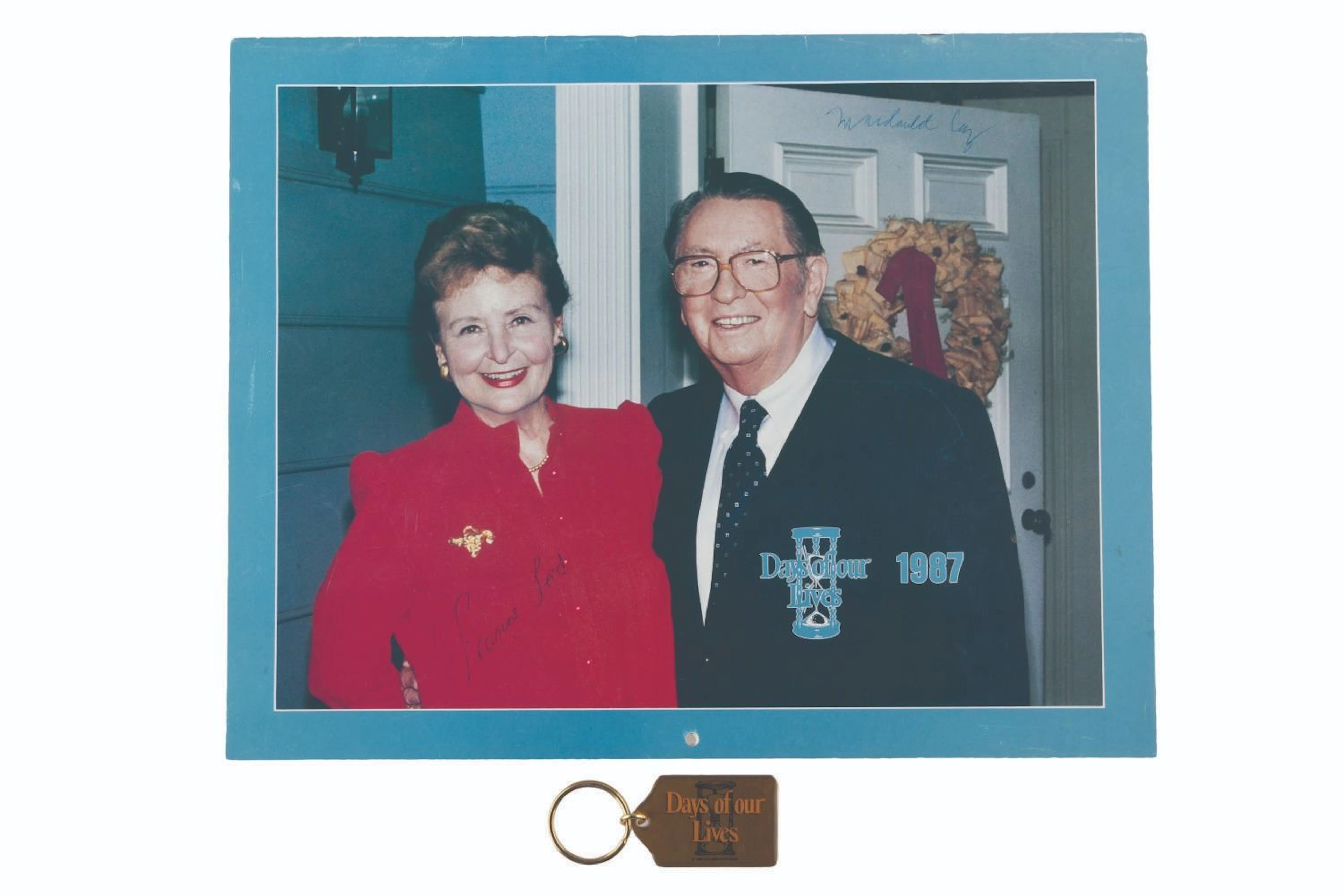 A Multi-Signed “Days of Our Lives” Calendar & Keychain.