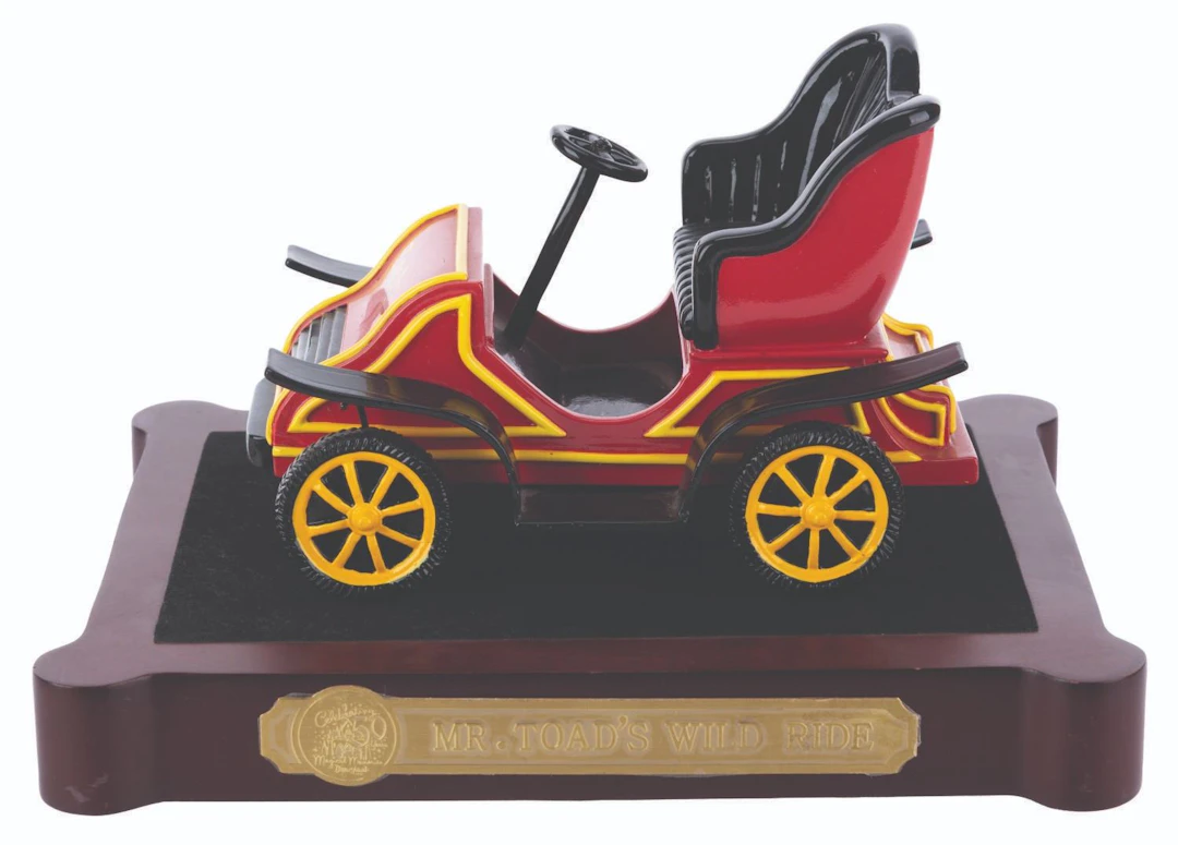 A Disneyland Mr. Toad's Wild Ride Attraction Vehicle Figure.