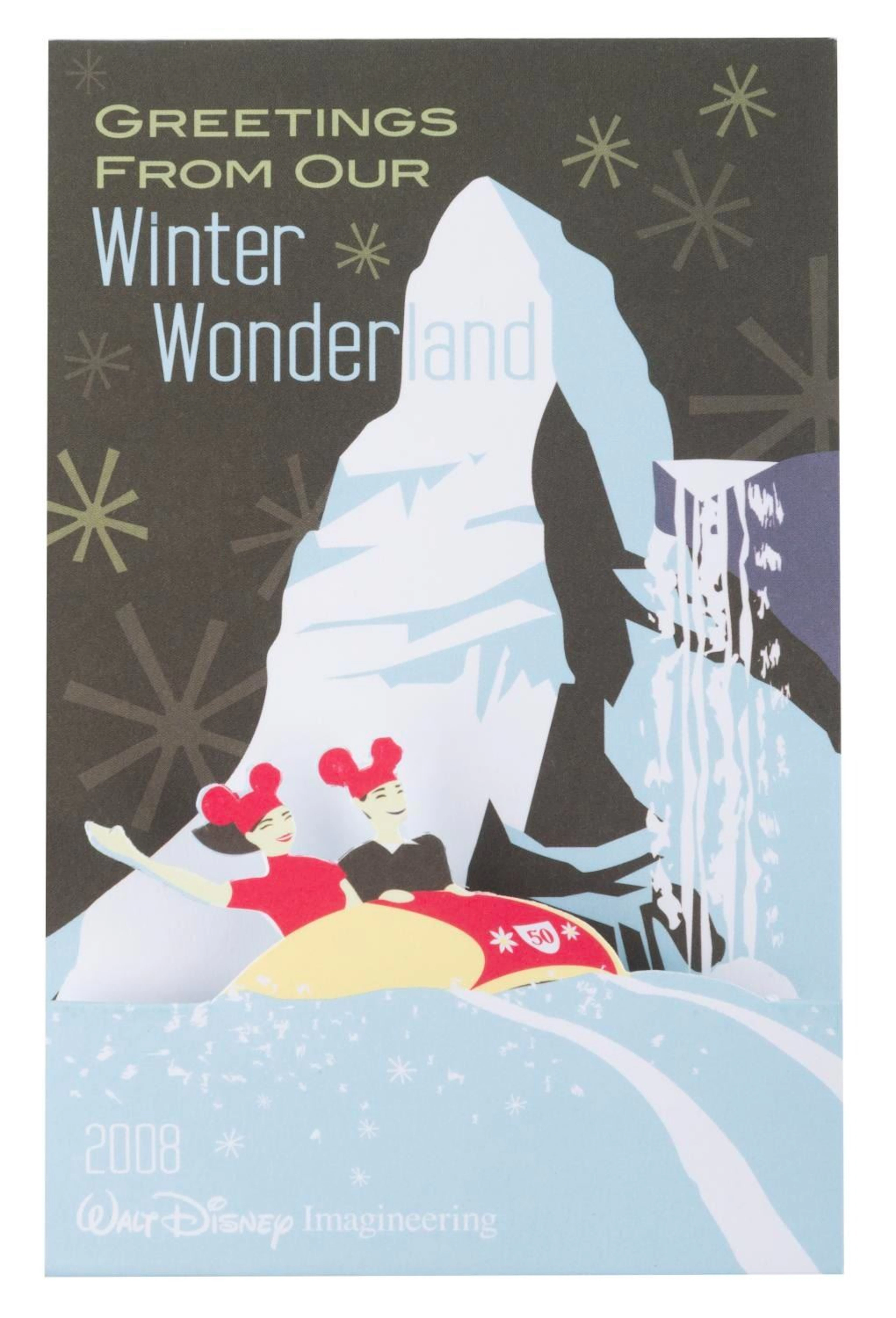 A Matterhorn 50th Anniversary Standee Card.