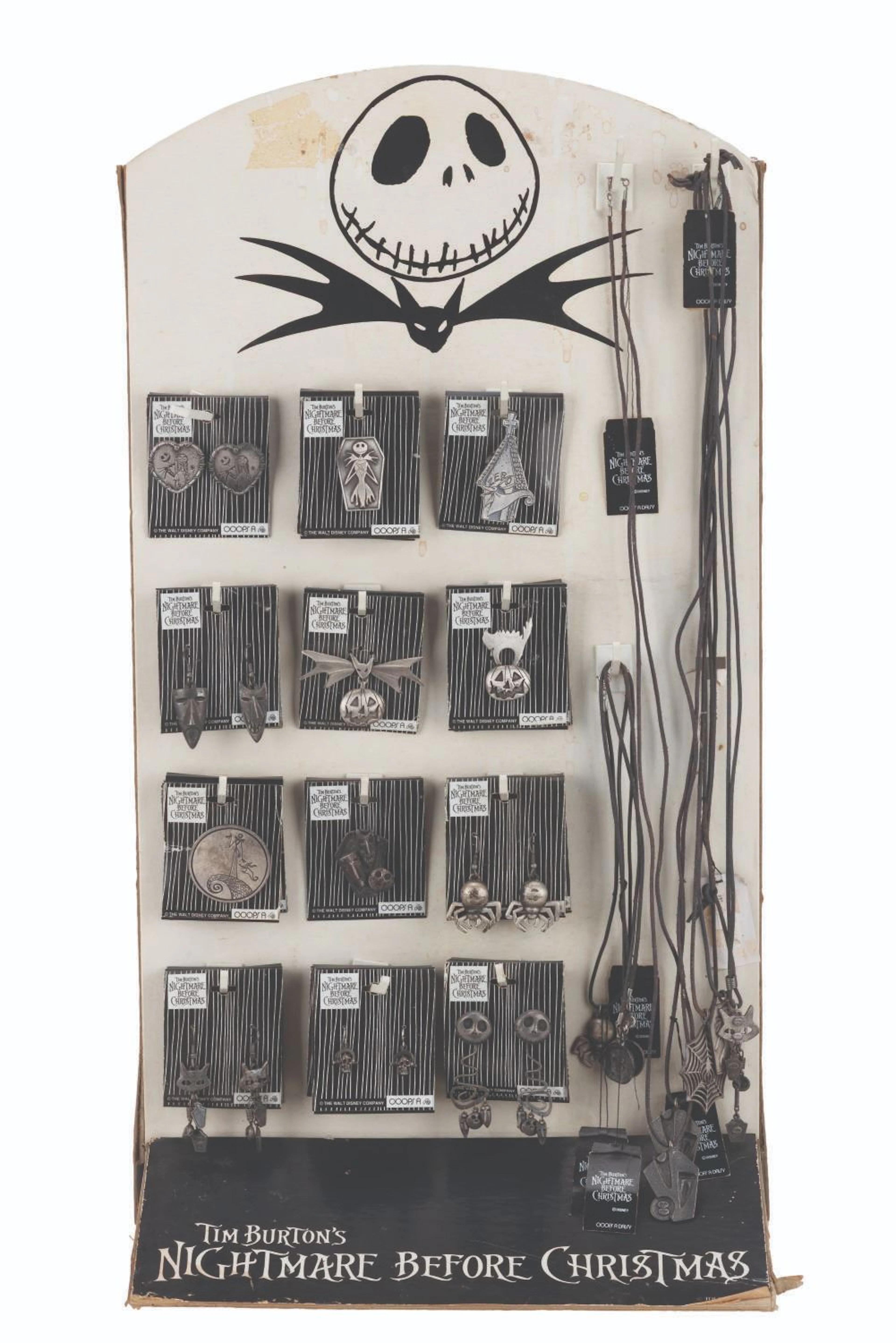 A "The Nightmare Before Christmas" Store Display with Jewelry.