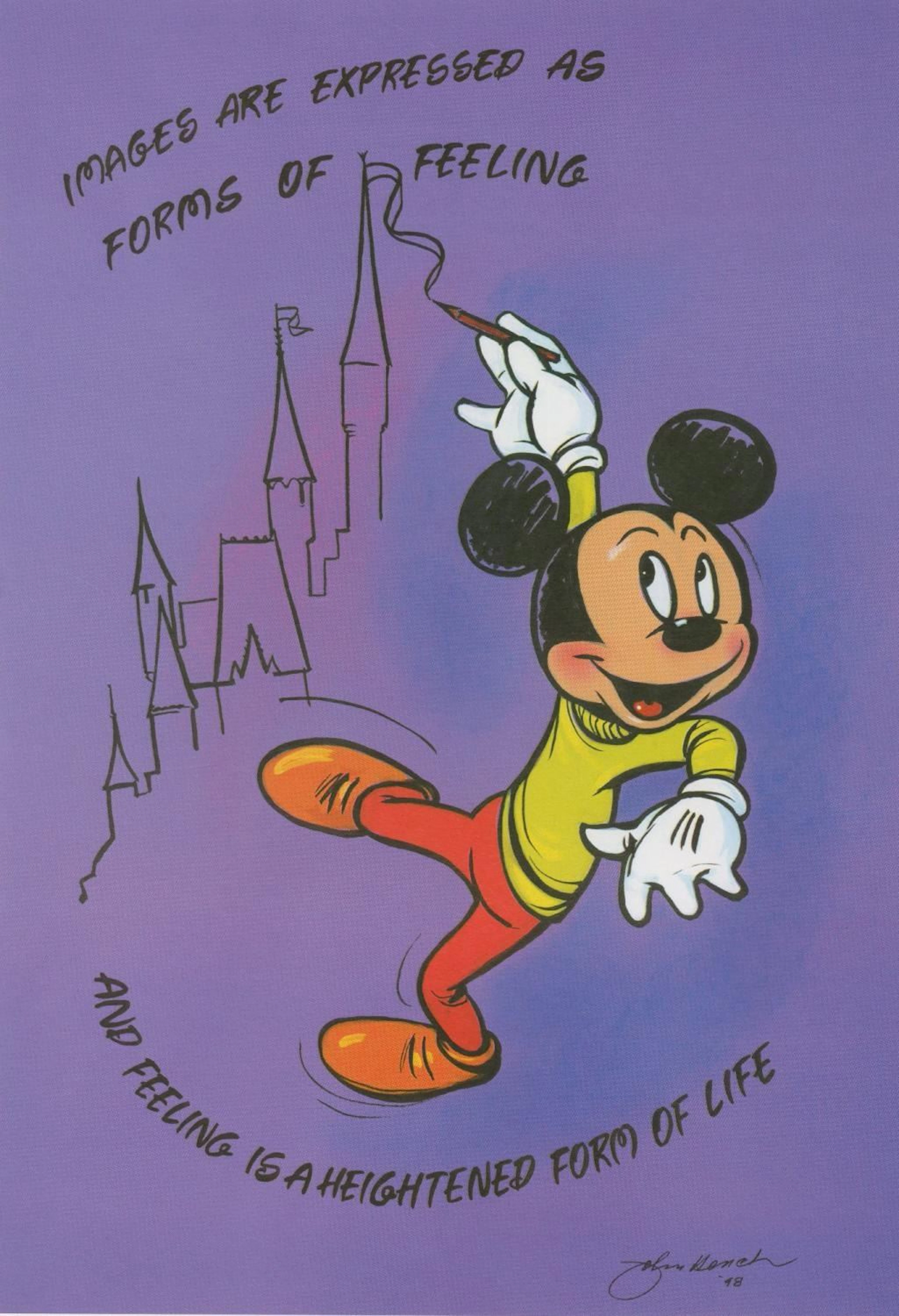 A Mickey Mouse Motivational "Feelings” Print.