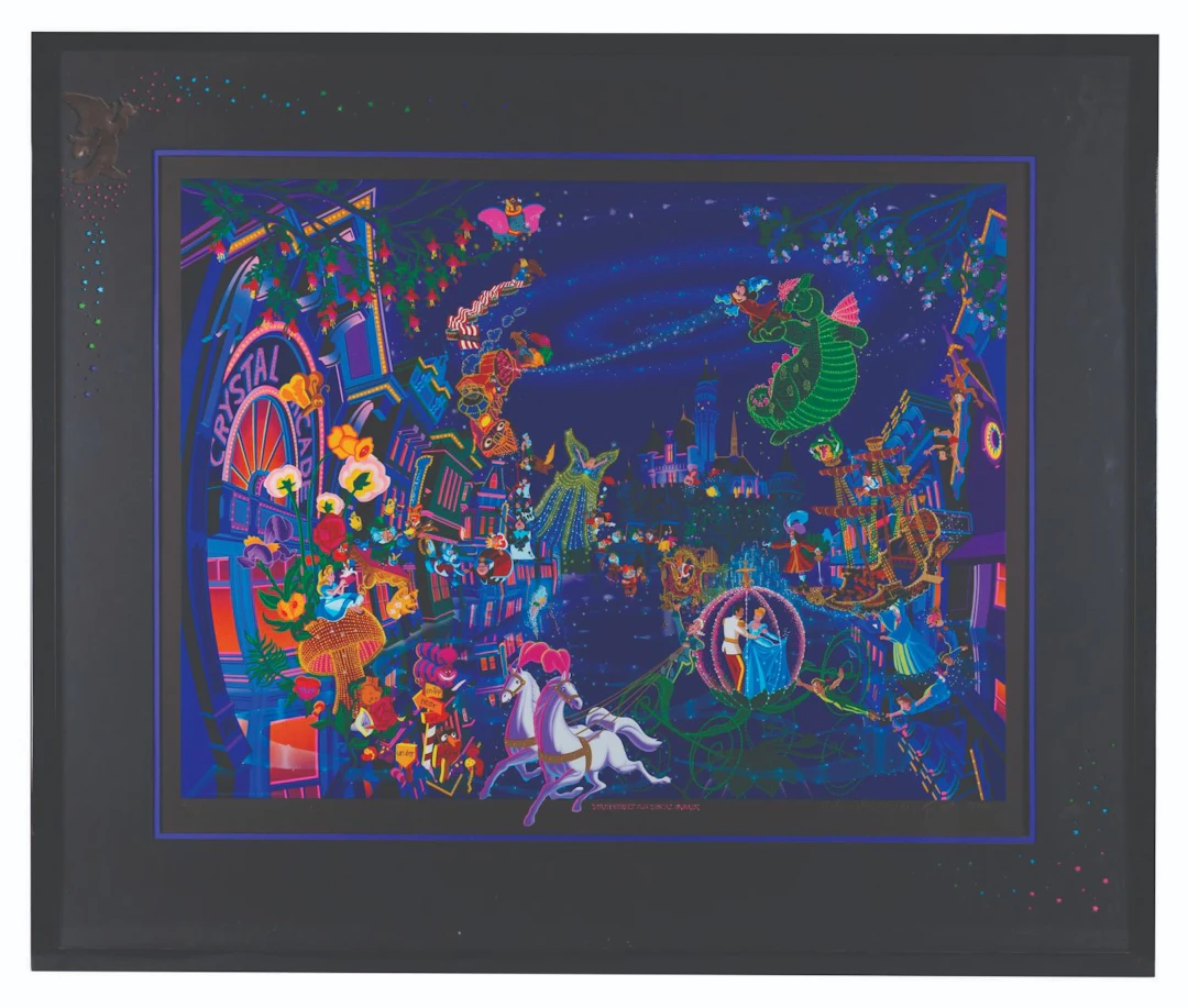 A Musical Light-Up Main Street Electrical Parade Display.