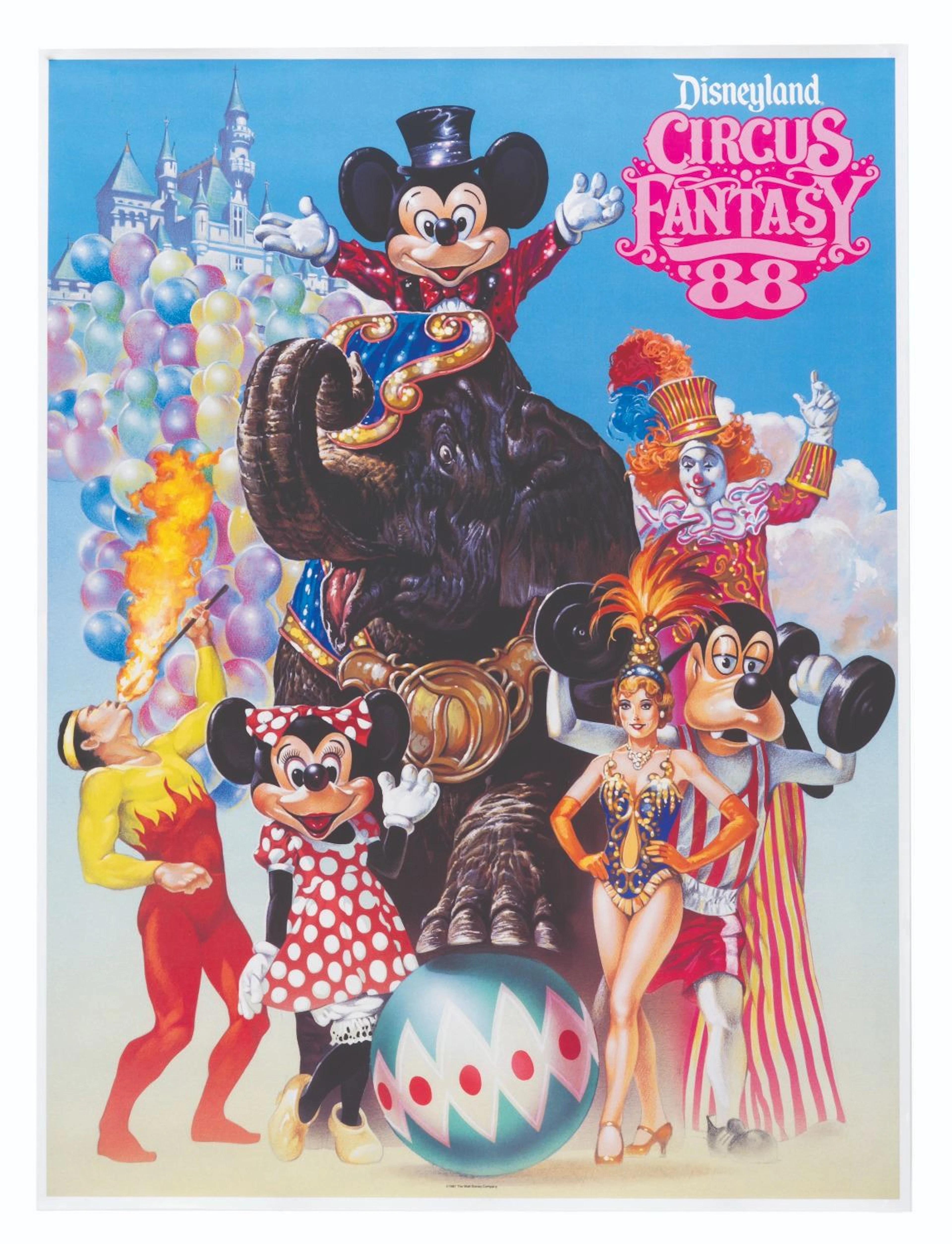A Disneyland Circus Fantasy '88 Poster.