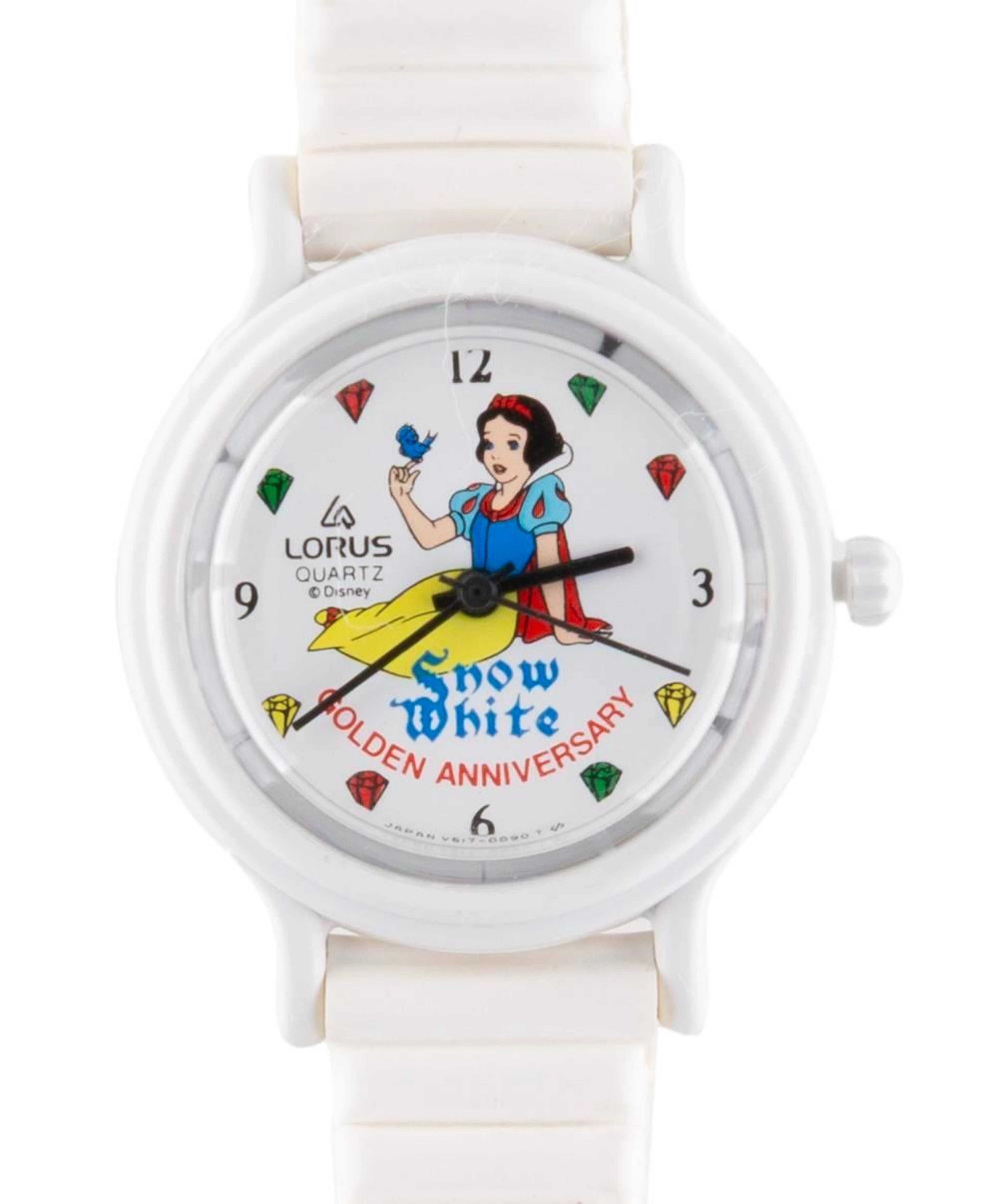 A "Snow White" 50th Anniversary Lorus Wristwatch.