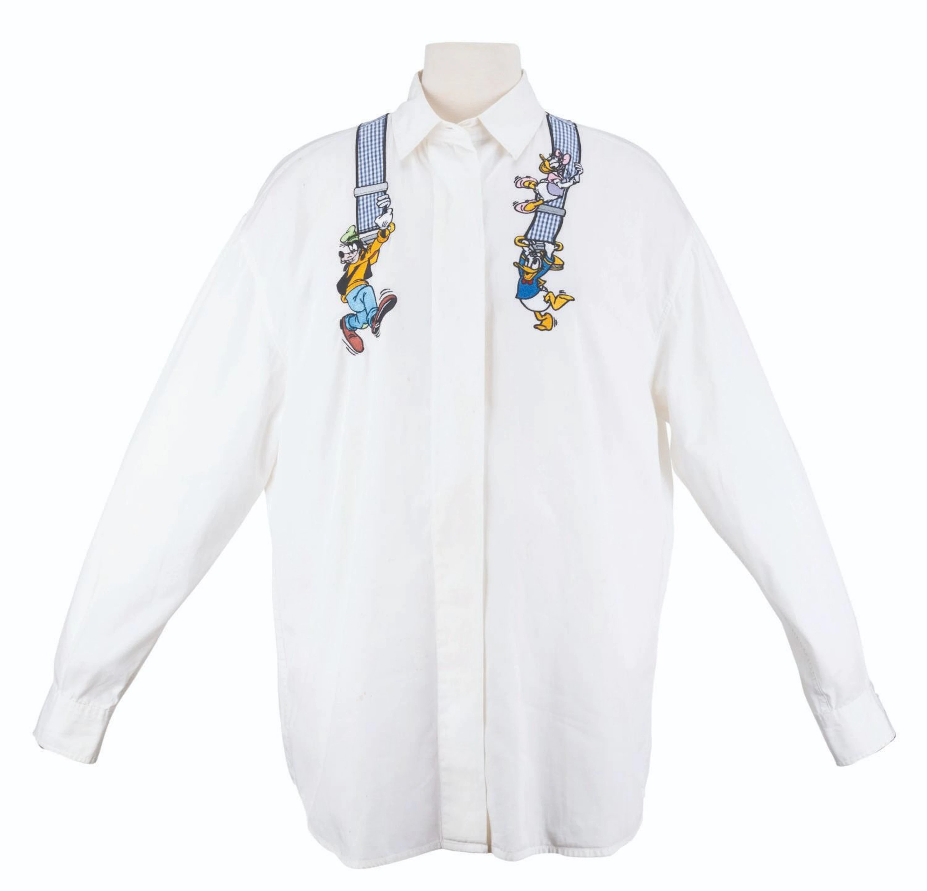 A Disney Store Button-Up Shirt.