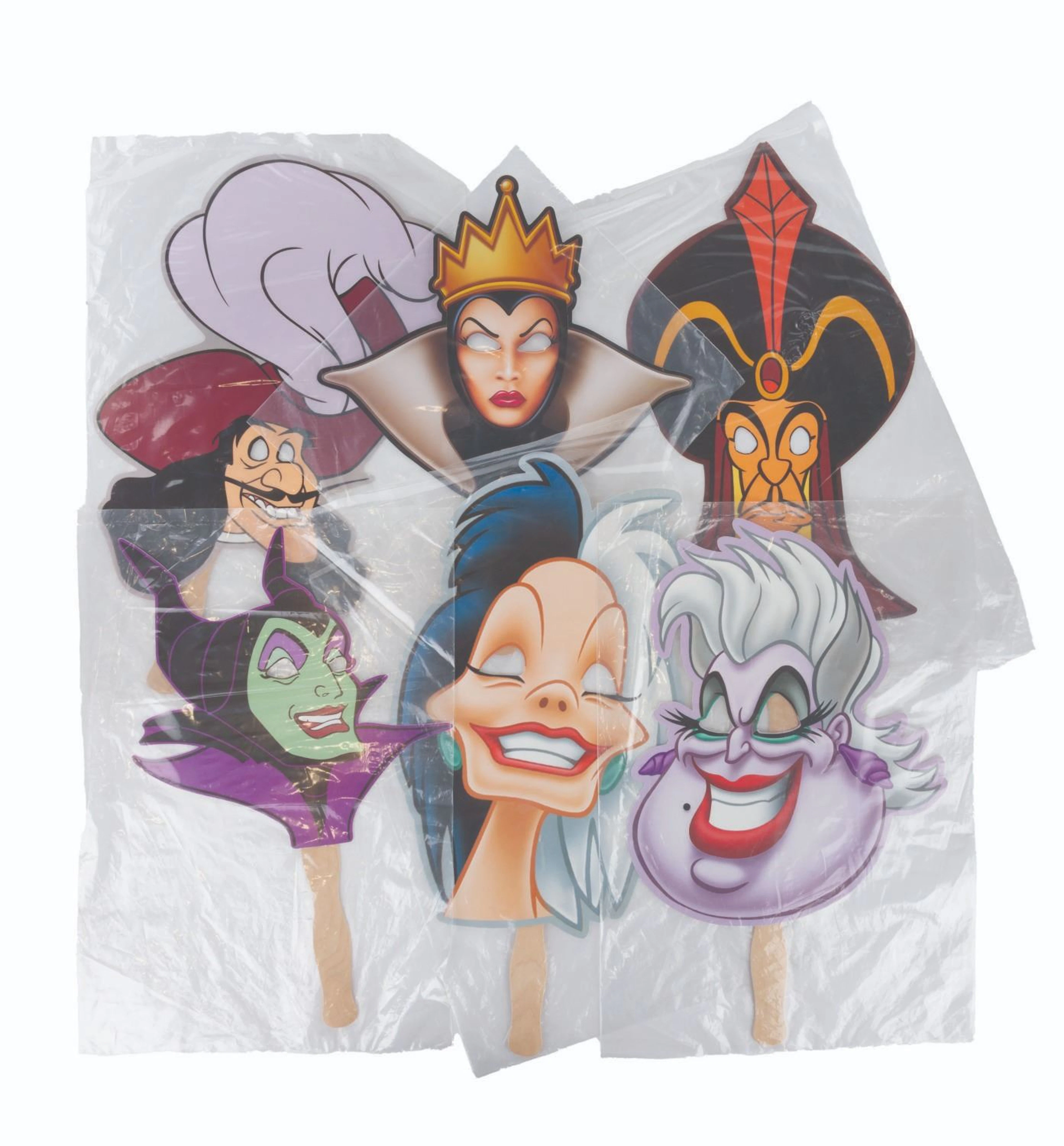 A Set of Villain Masquerade Masks from Halloween Time at Disneyland.