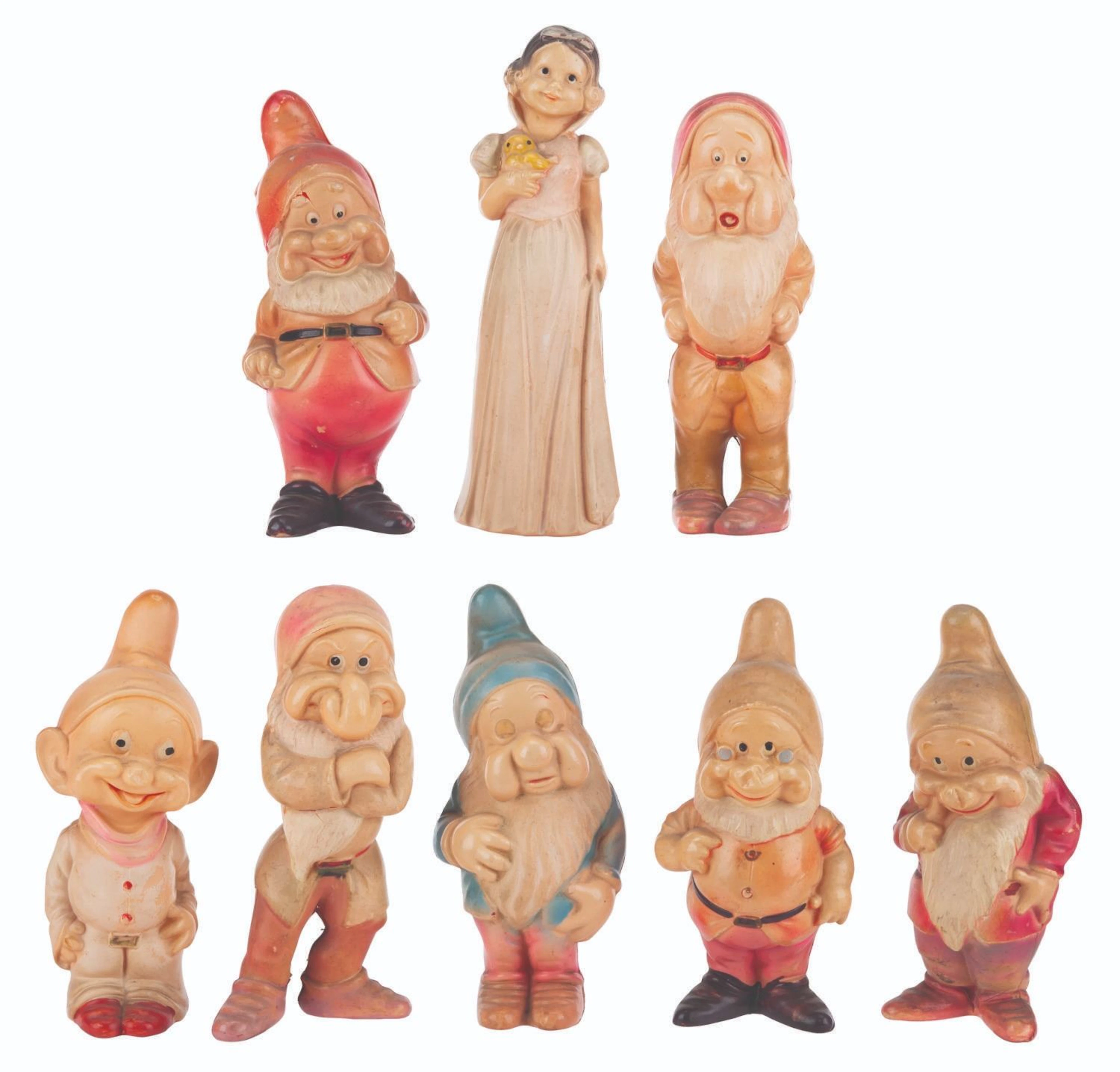 A “Snow White and the Seven Dwarfs” Celluloid Figurine Set.
