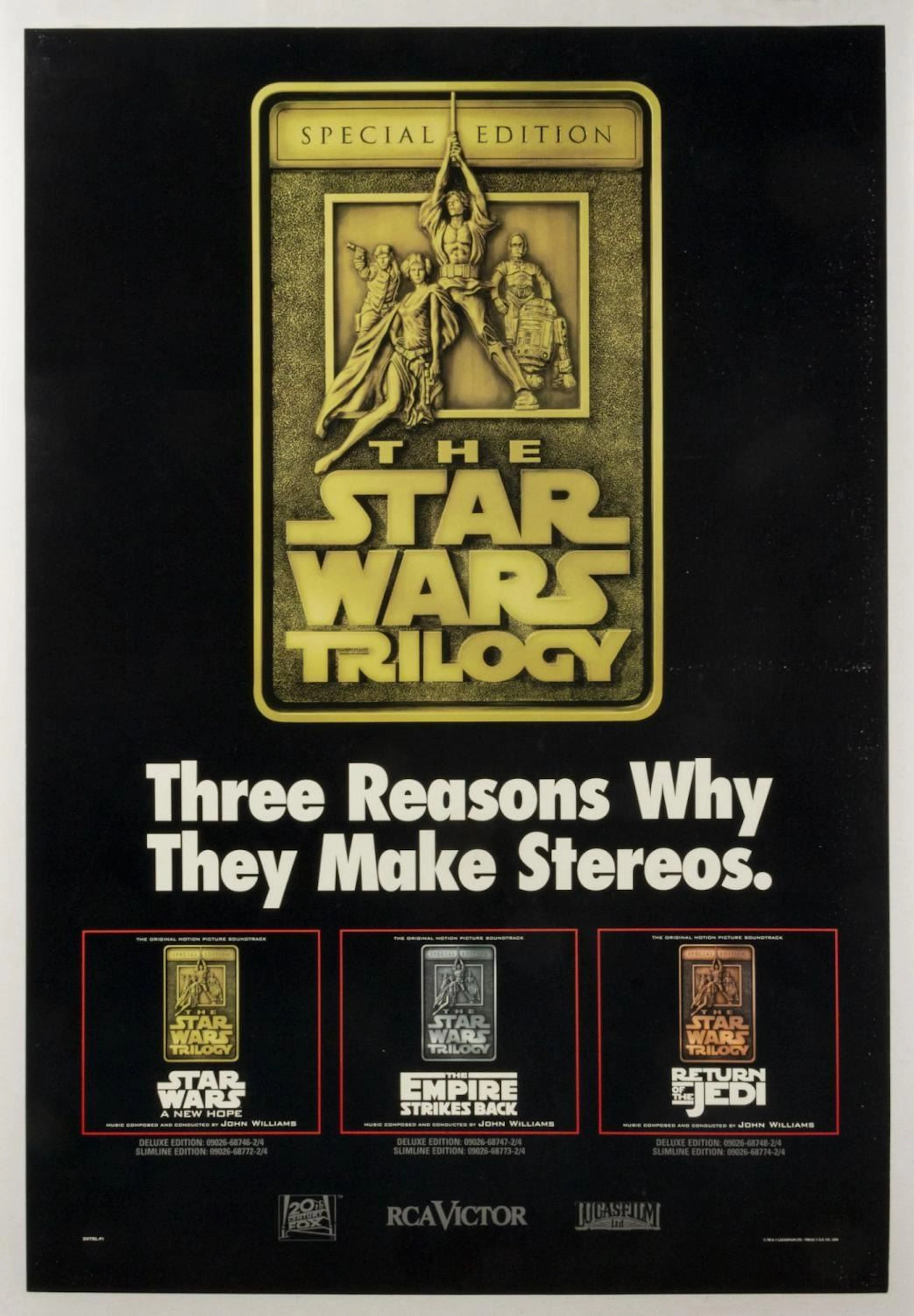 A Star Wars Soundtrack Advertising Poster.