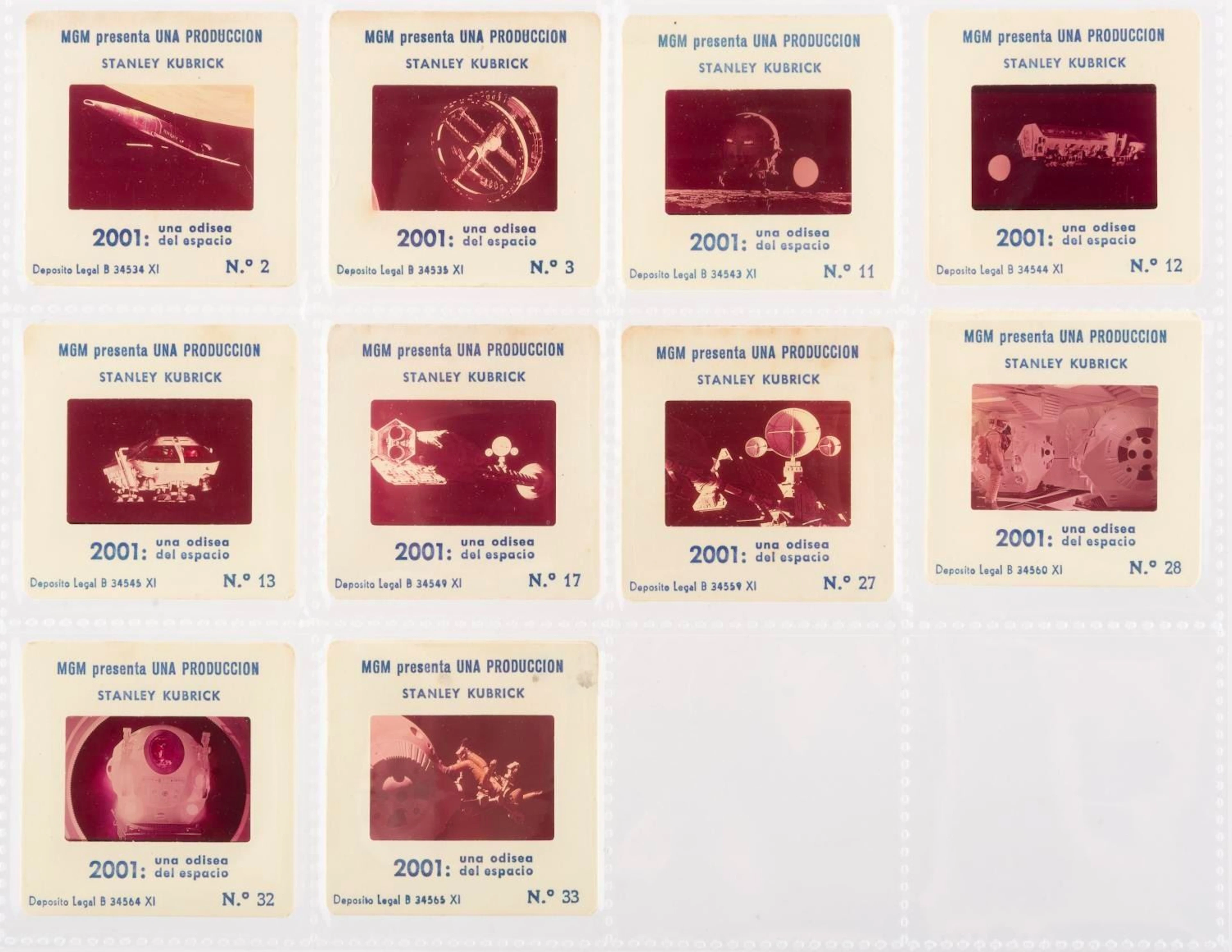 A Spanish "2001: A Space Odyssey" Publicity Slide Collection.