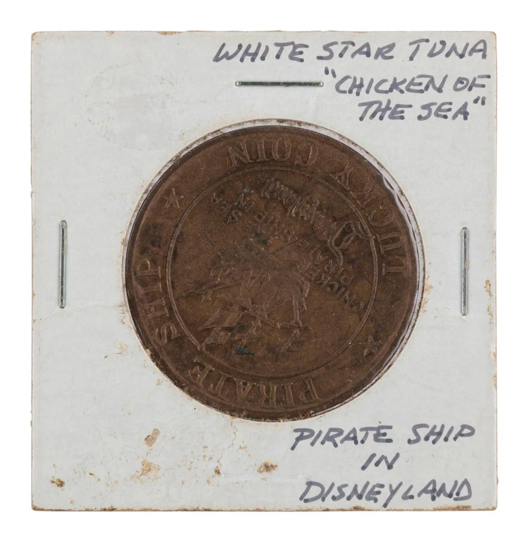 A Chicken of the Sea Pirate Ship Restaurant Lucky Coin.