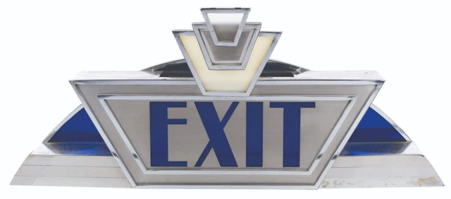 A Kitchen Kabaret Theater Exit Sign.