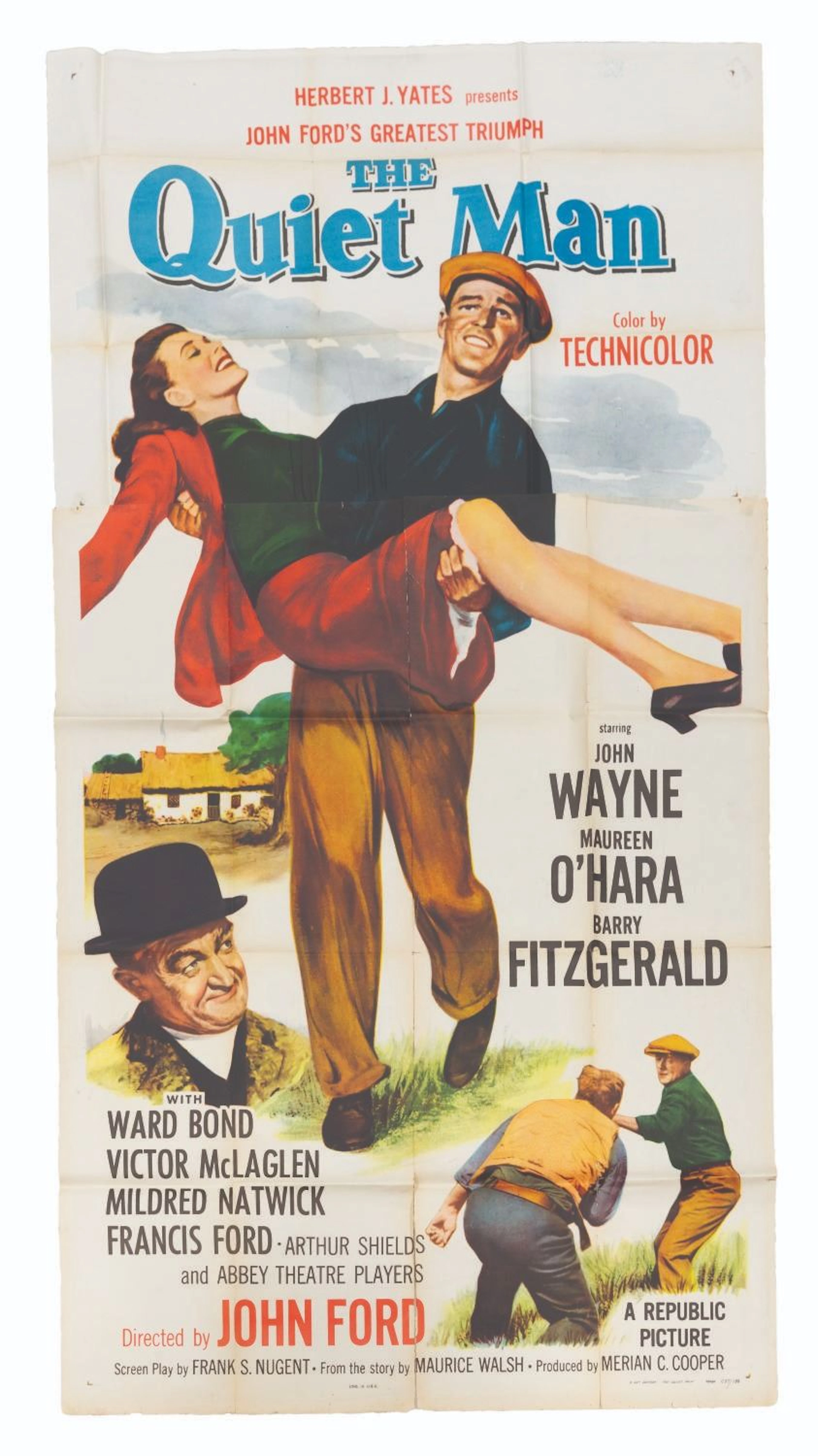 A “The Quiet Man” 3-Sheet.