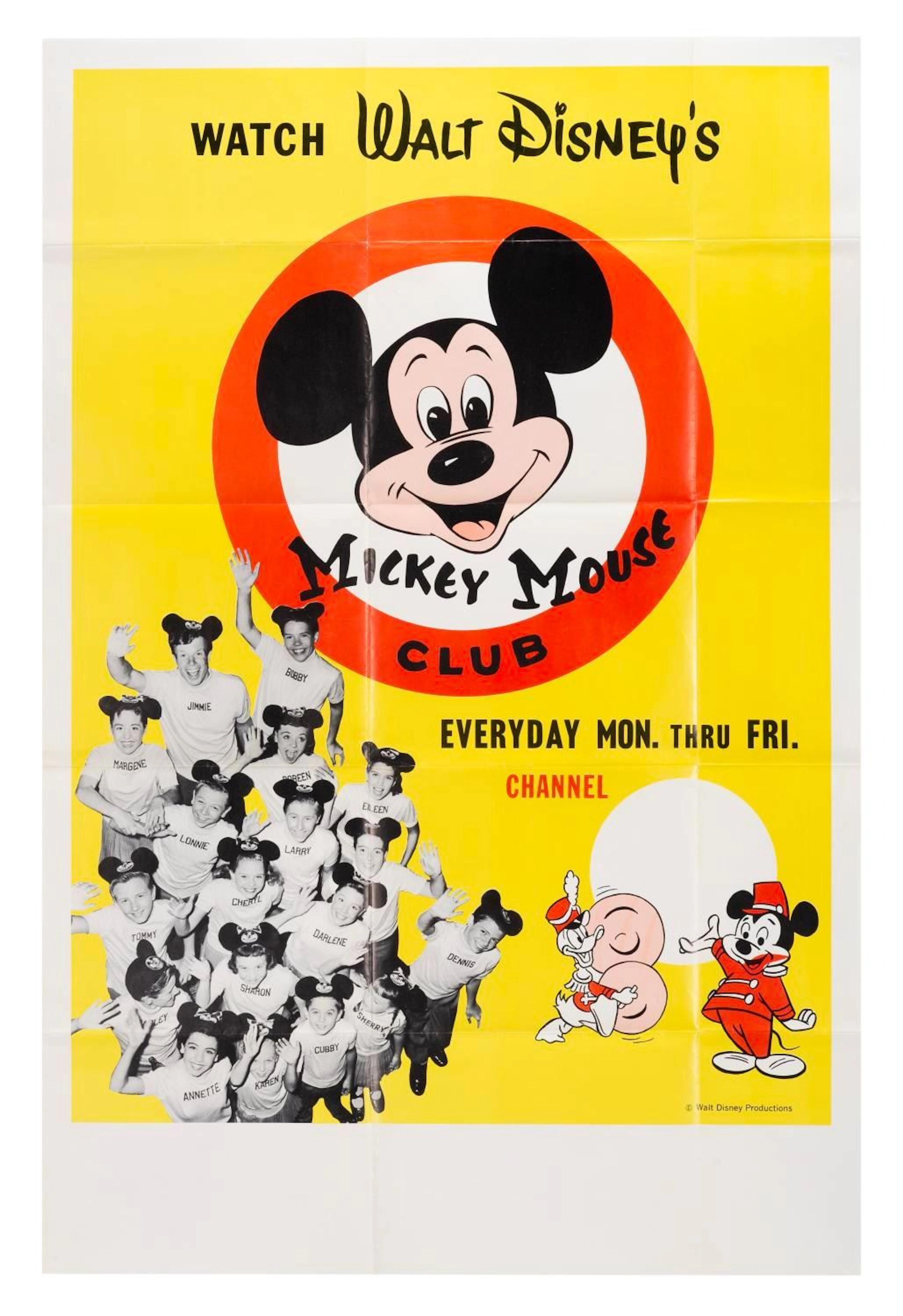 A "Walt Disney's Mickey Mouse Club" Poster.
