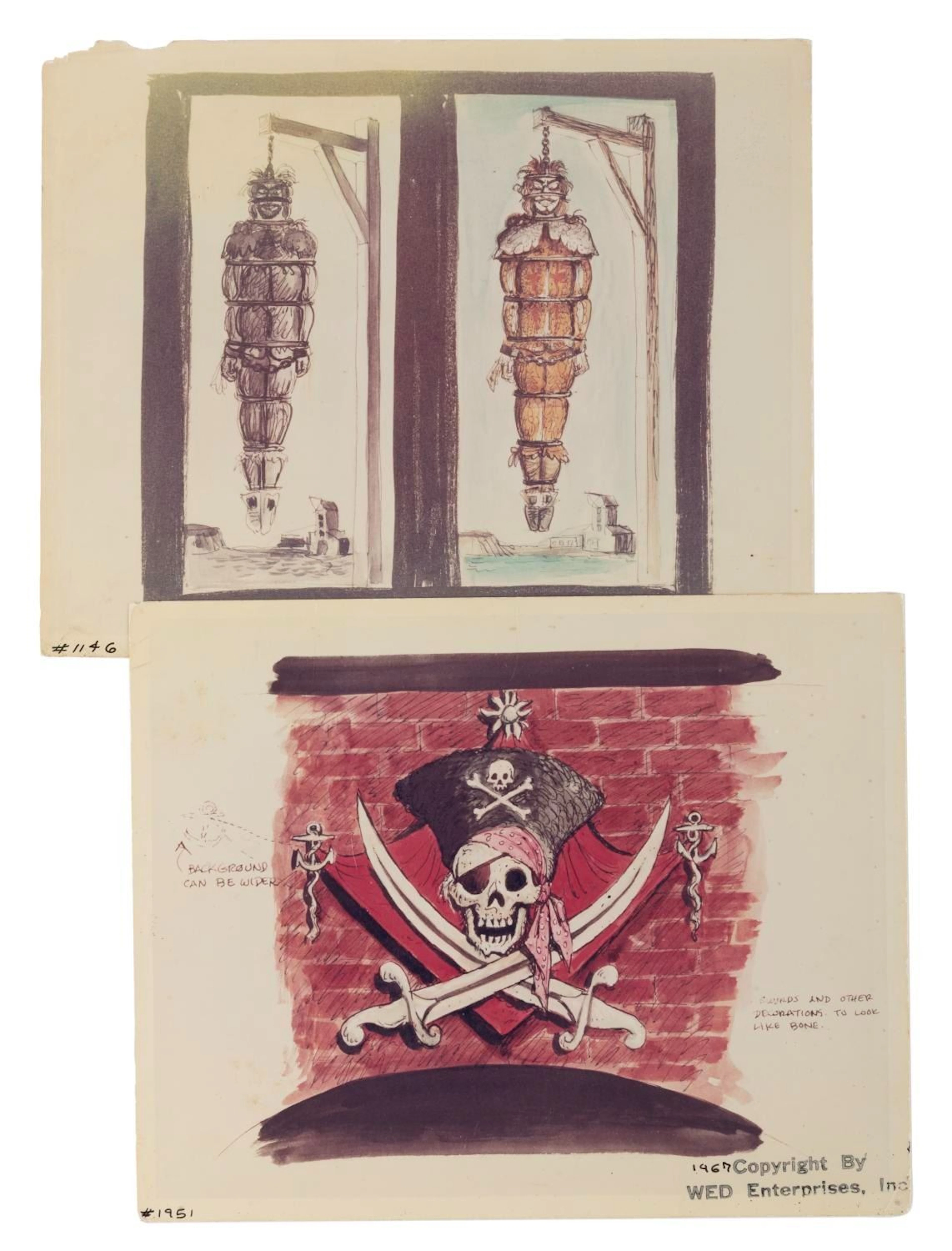 A Pair of "Pirates of the Caribbean" Concept Photo Prints.