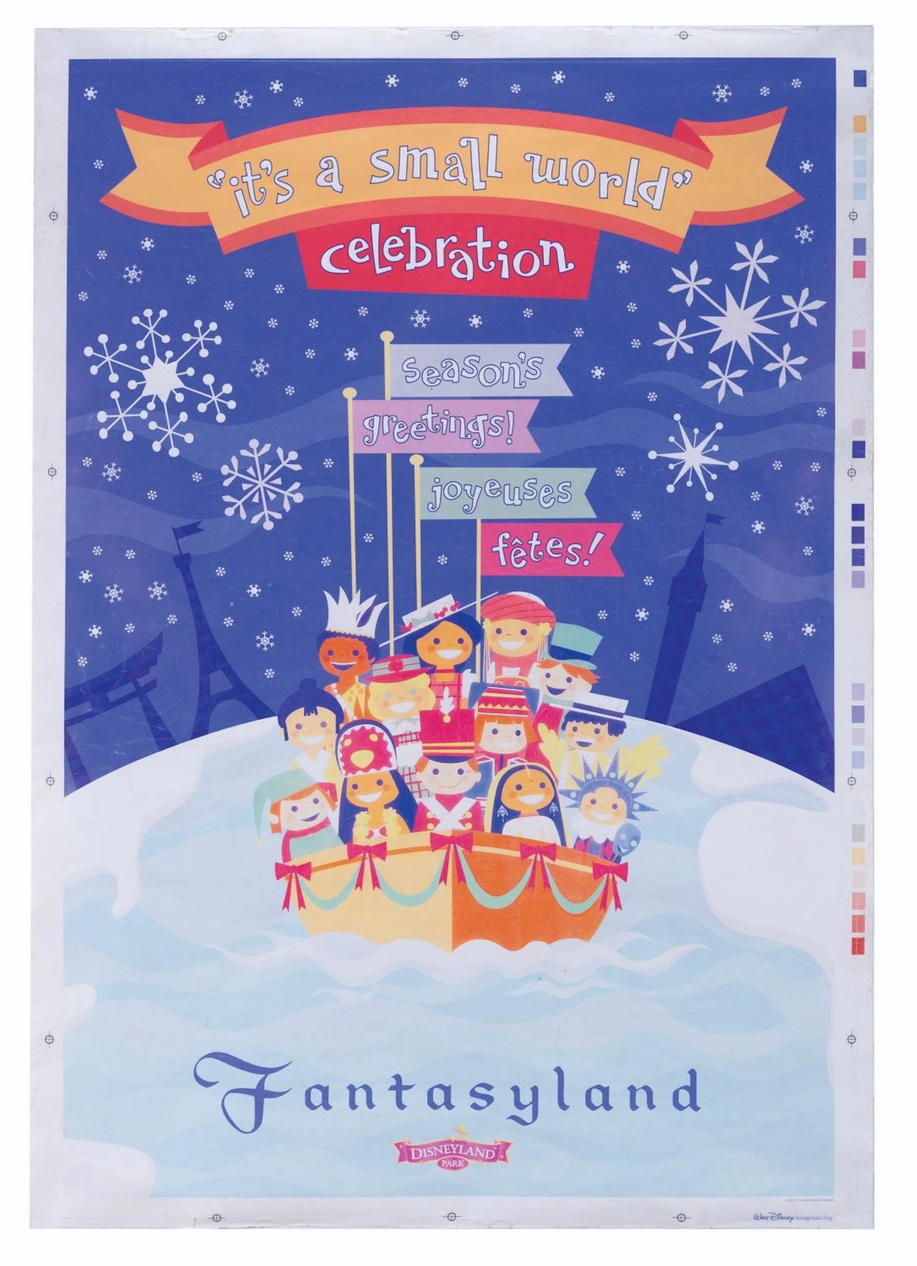 An It's a Small World Celebration Attraction Poster.