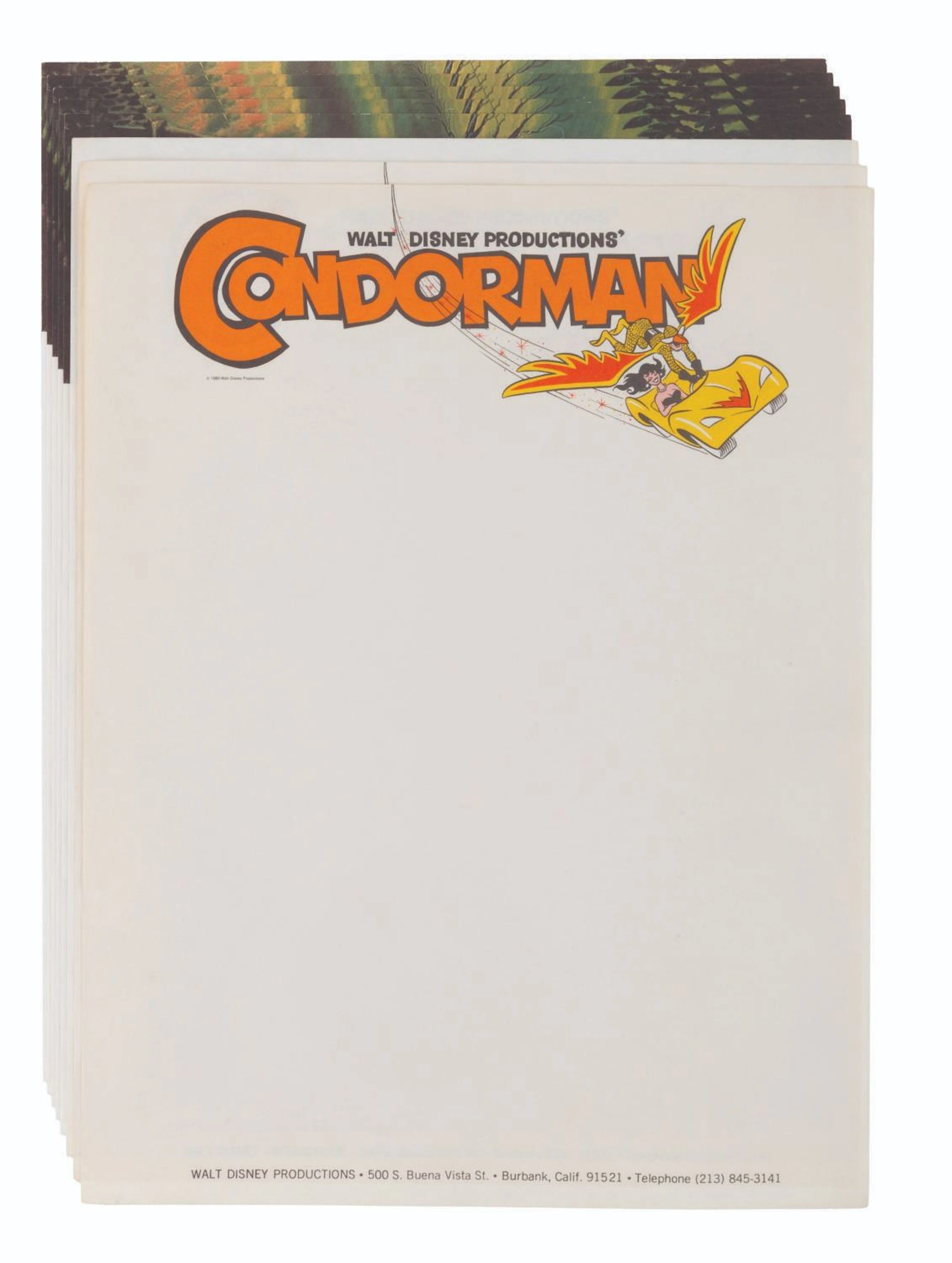 A Set of Early 1980s Disney Production Letterhead.