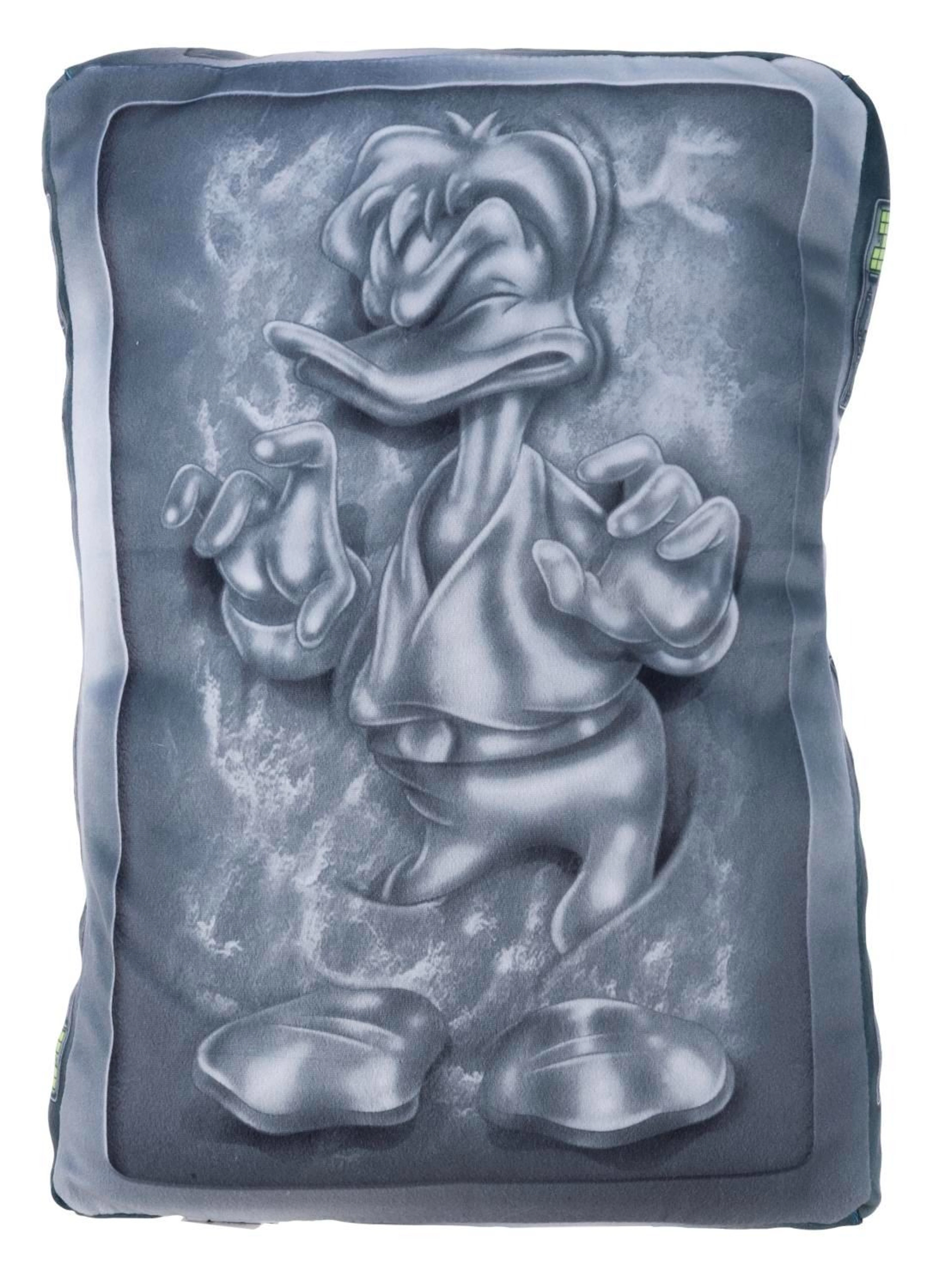 A Star Wars Donald Duck in Carbonite Pillow.