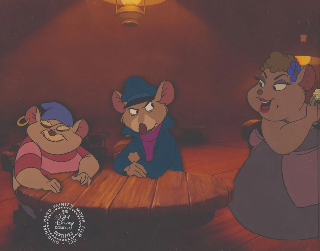 A "The Great Mouse Detective" Original Production Cel.