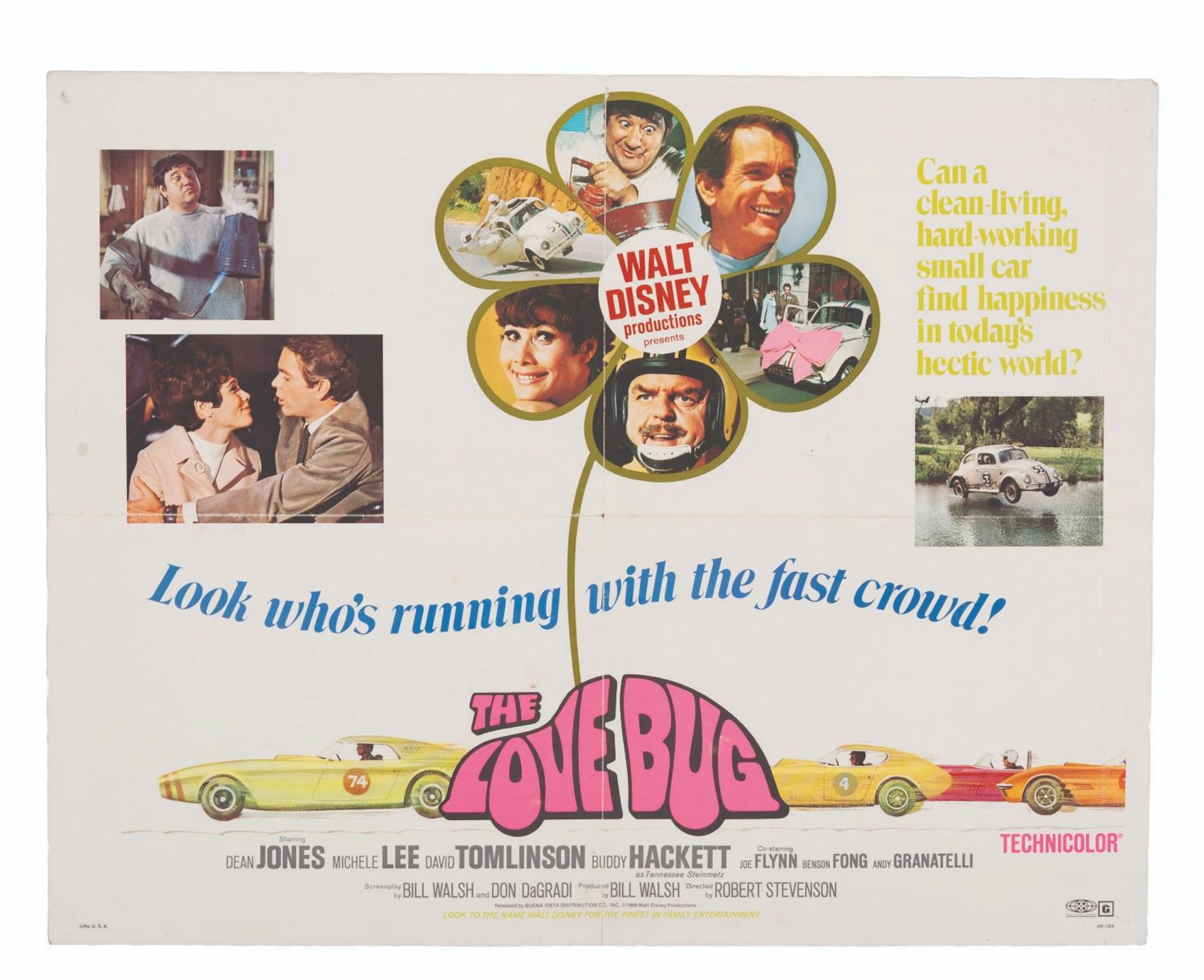 A"The Love Bug" Half-Sheet Poster.