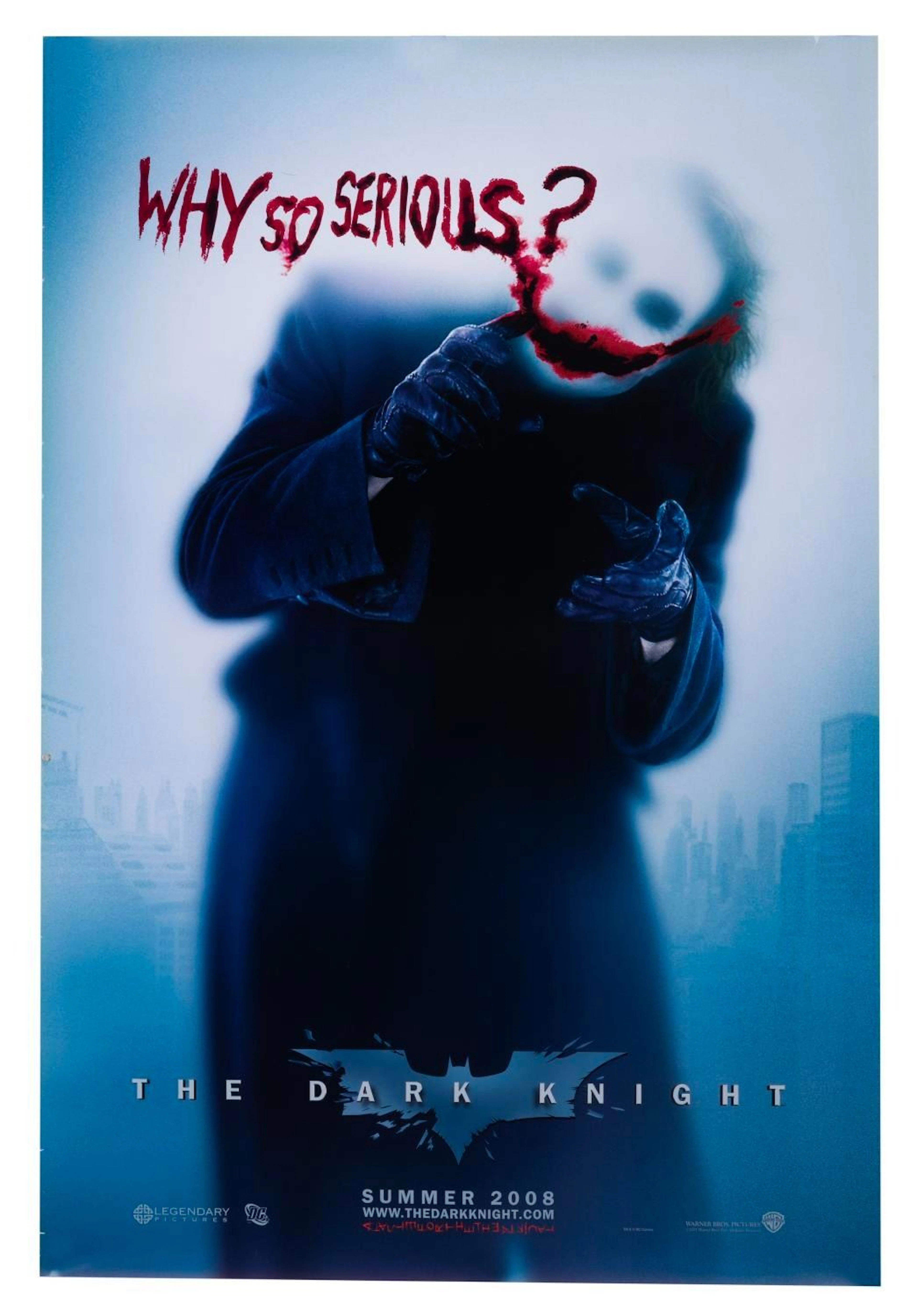 A "The Dark Knight” Joker Teaser One-Sheet.