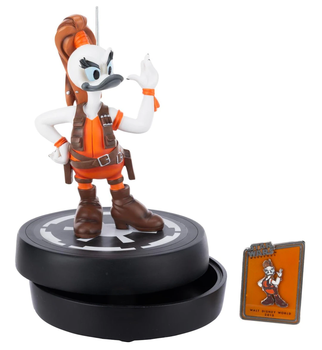 A Daisy Duck As Aurra Sing Figurine.