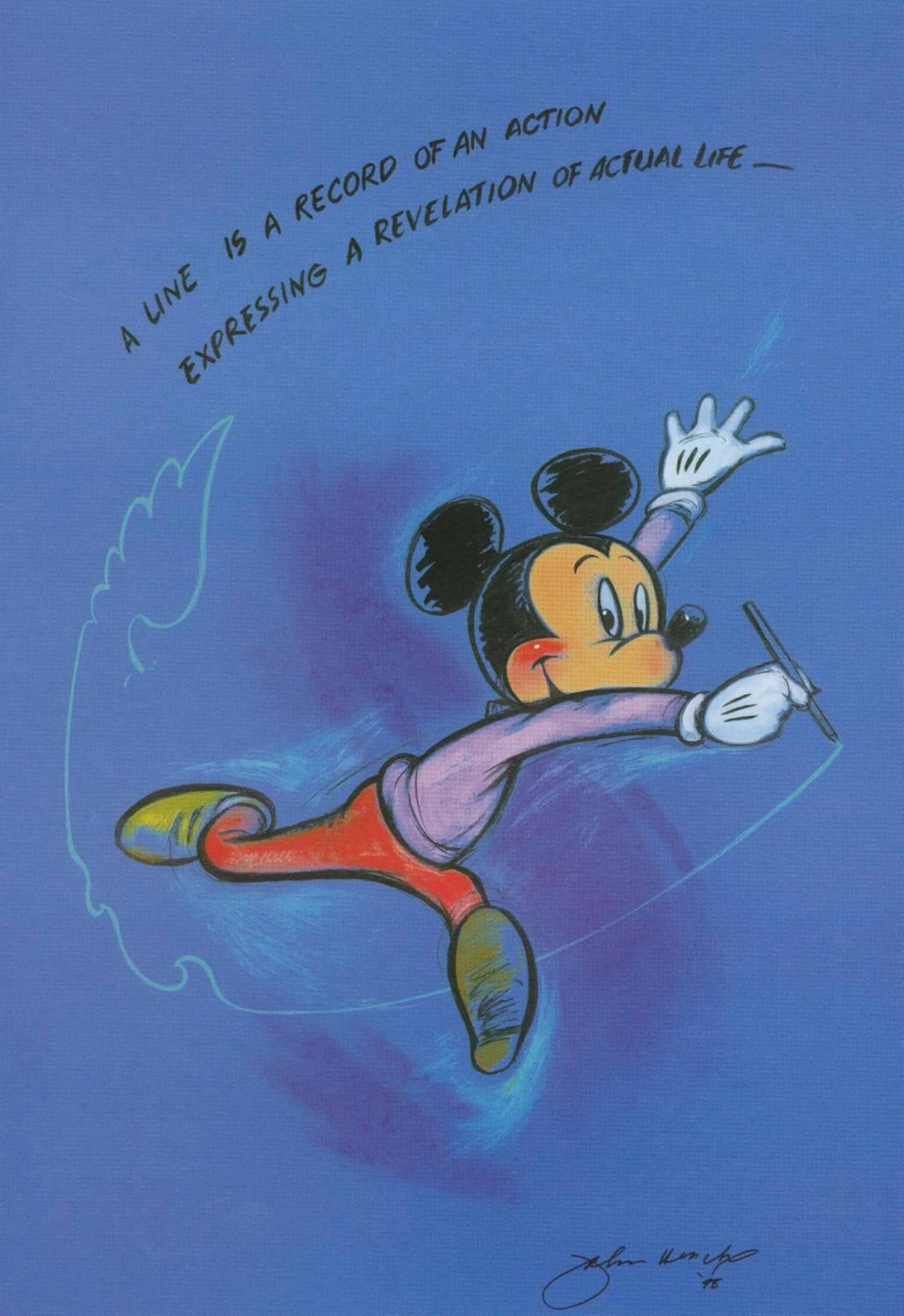 A Mickey Mouse Motivational "Expression" Print.