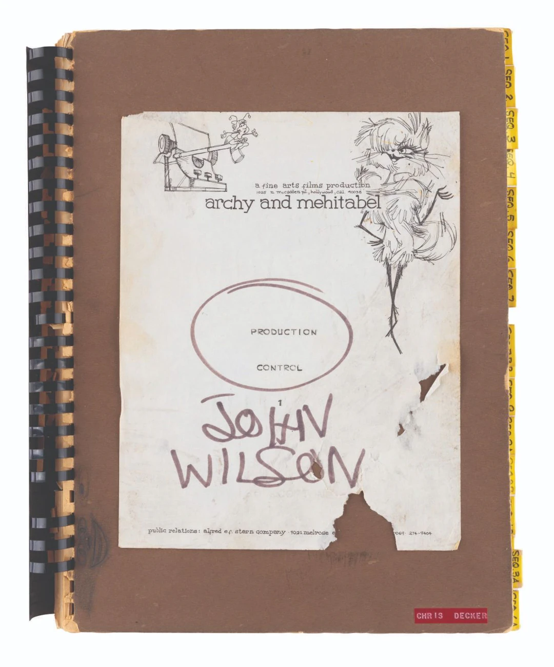 A "Shinbone Alley" Production Archive.