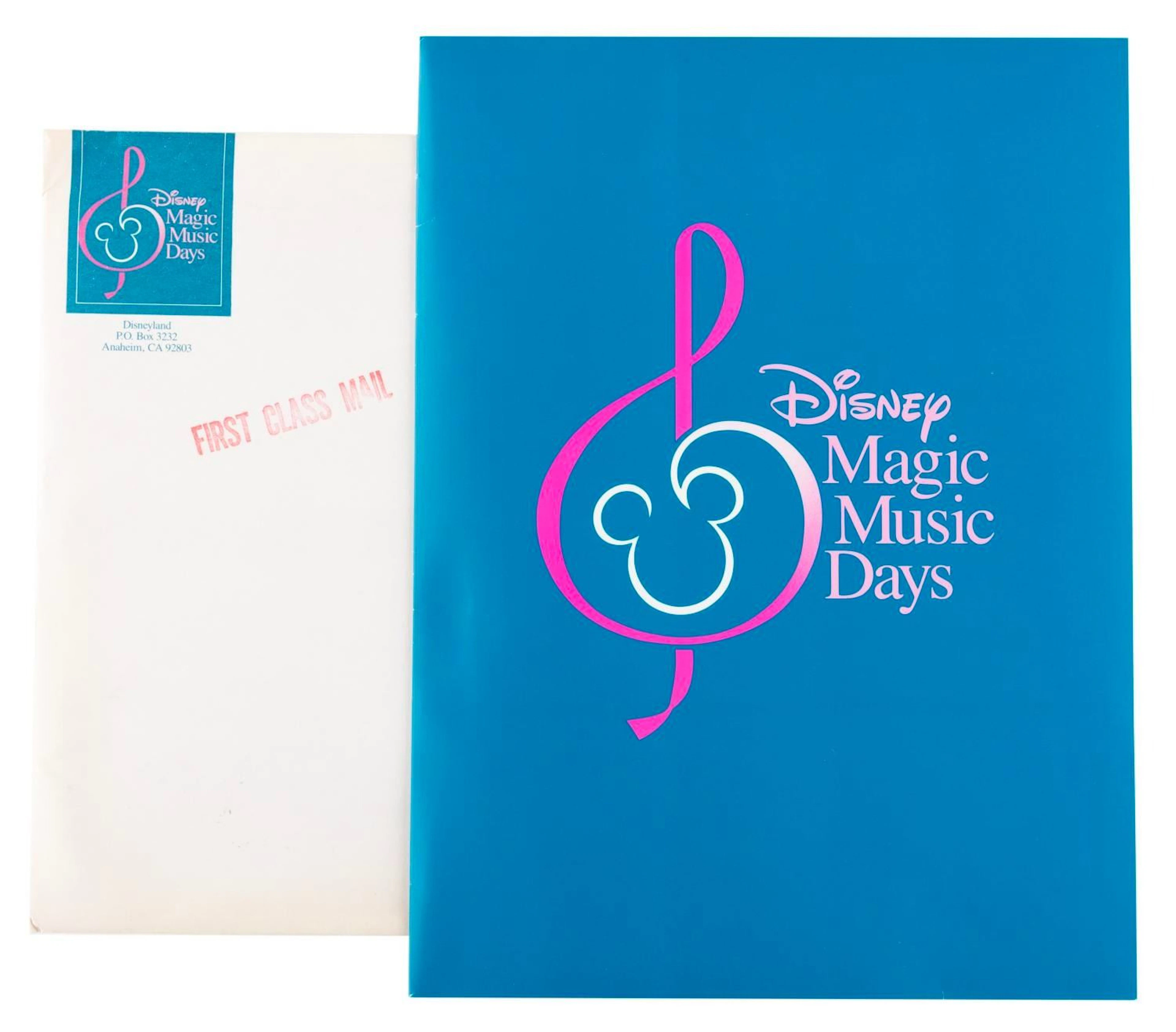 A Disney Magic Music Days Information Packet.