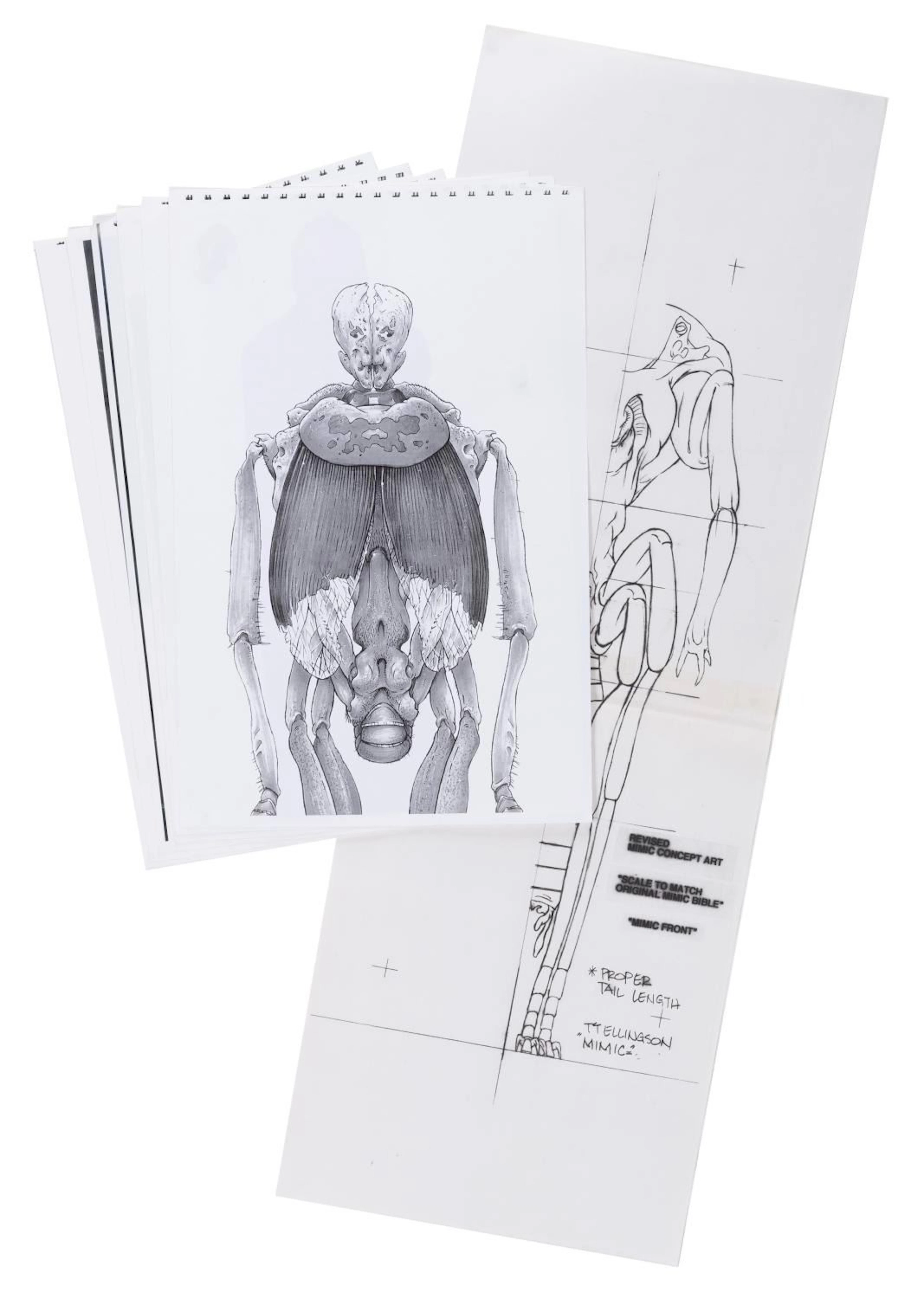 A Set of Creature Concept Prints from "Mimic."
