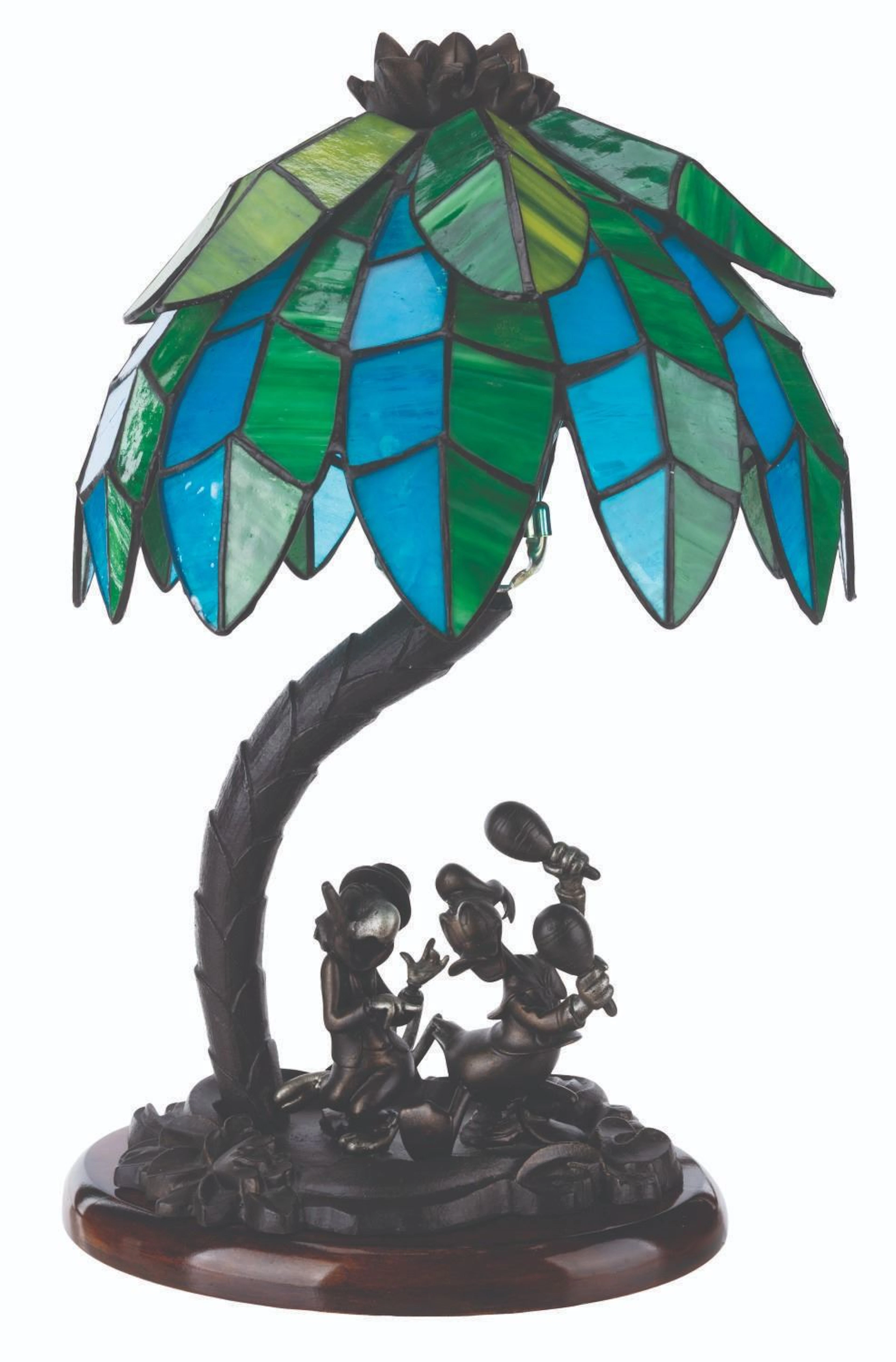A "Saludos Amigos" Stained-Glass Lamp.