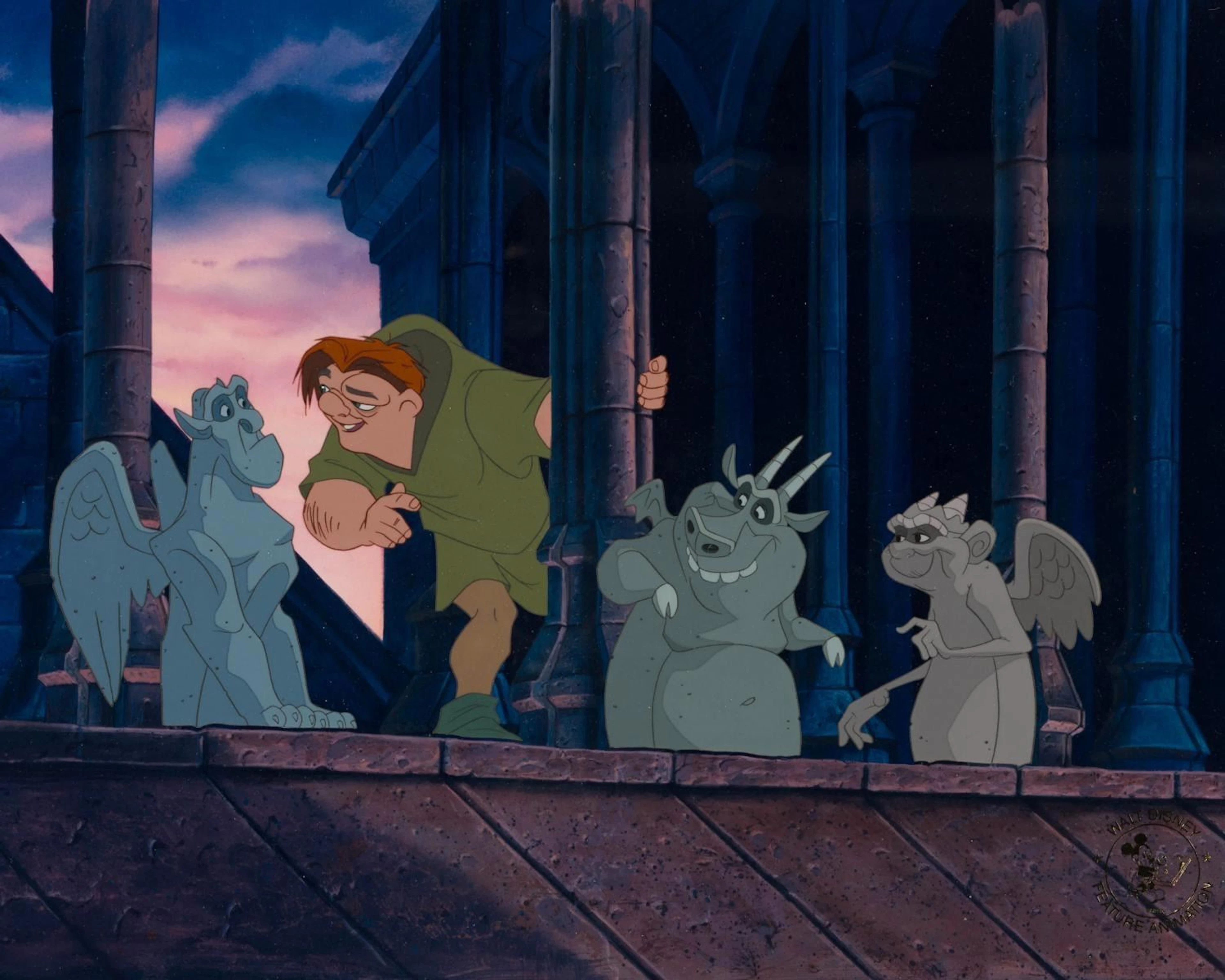 A "The Hunchback of Notre Dame" Feature Animation Employee Cel.