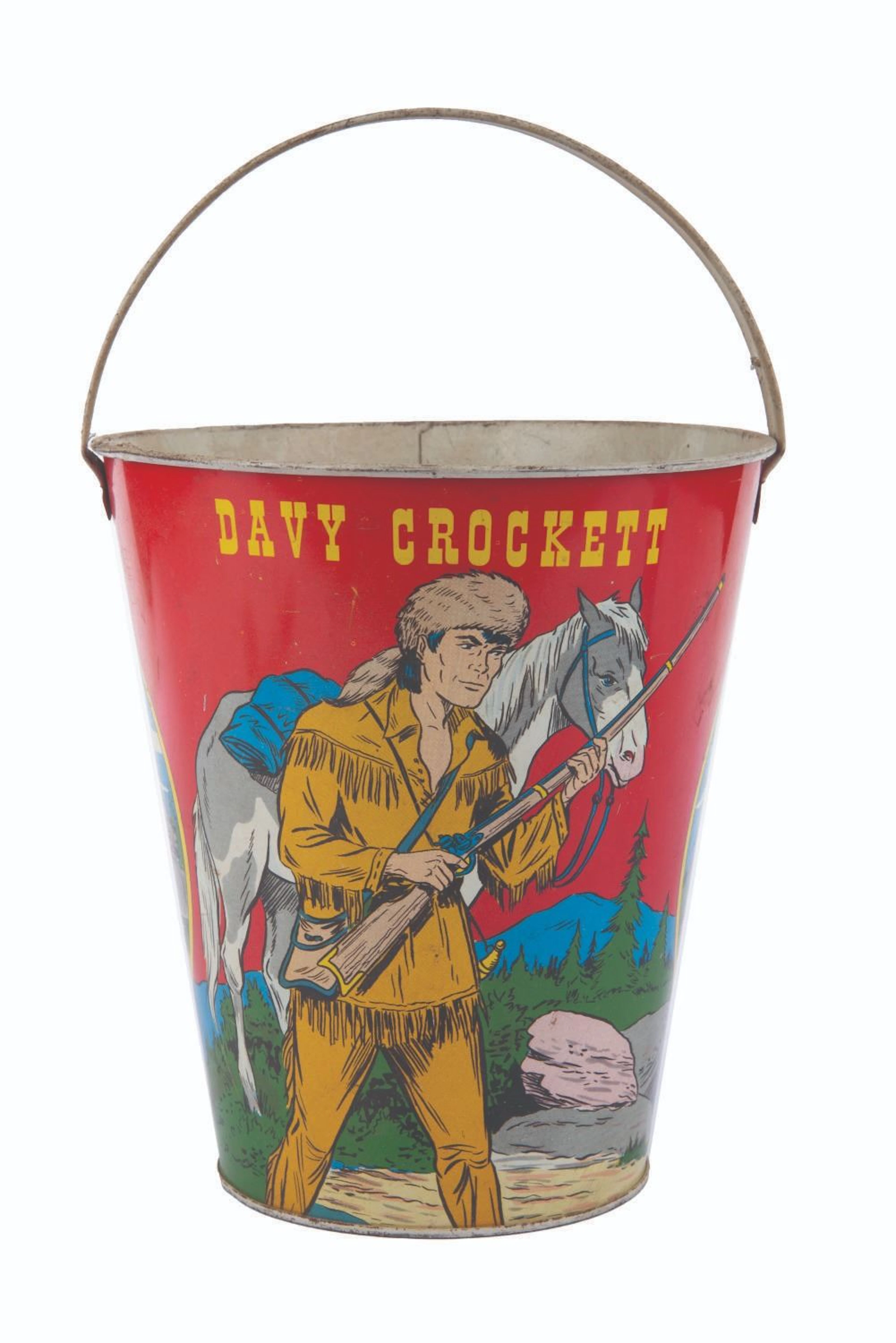 An Ohio Art Davy Crockett Tin Pail.