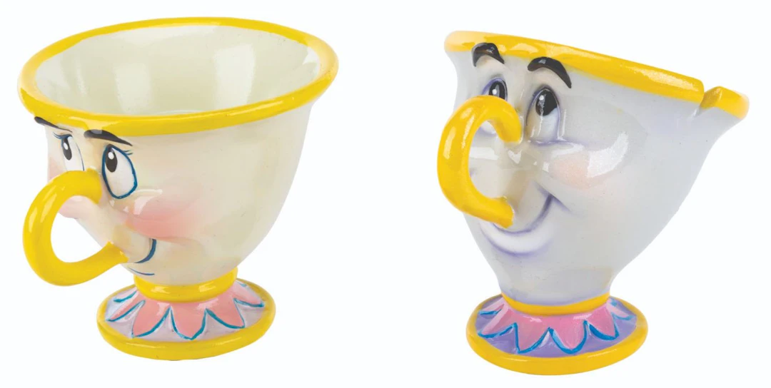 A Pair of "Beauty and the Beast" Disney Store Display Figures.