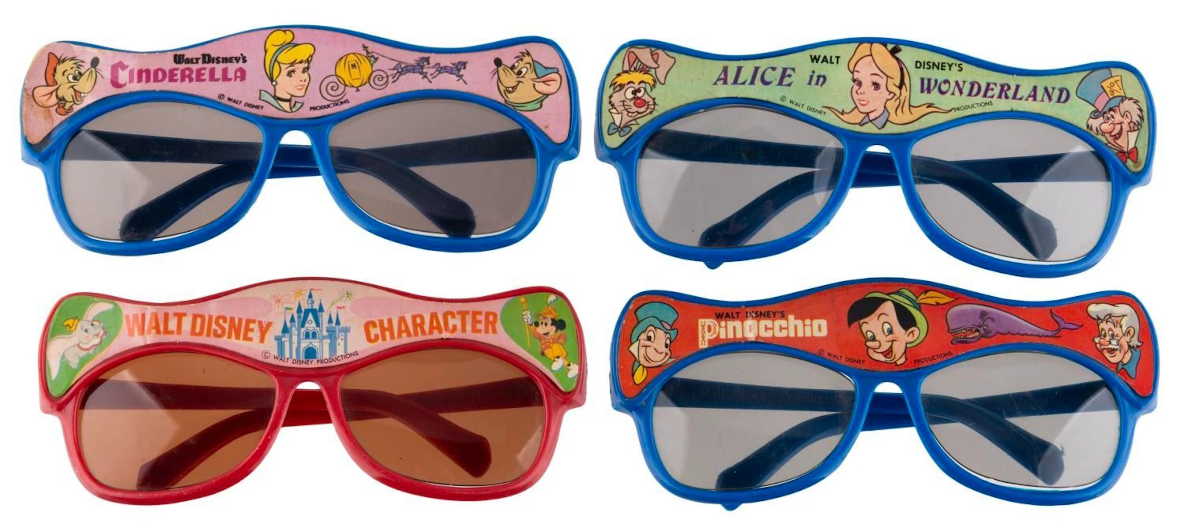 A Collection of Walt Disney Character Sunglasses.