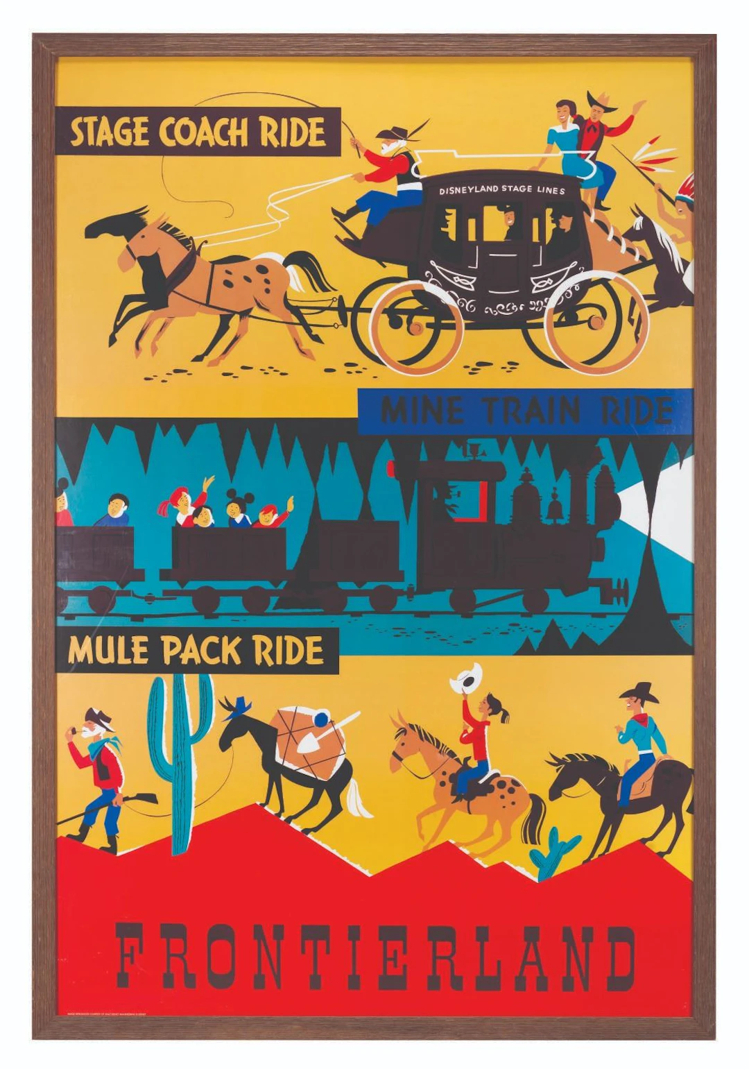 A Frontierland Attraction Poster Print.