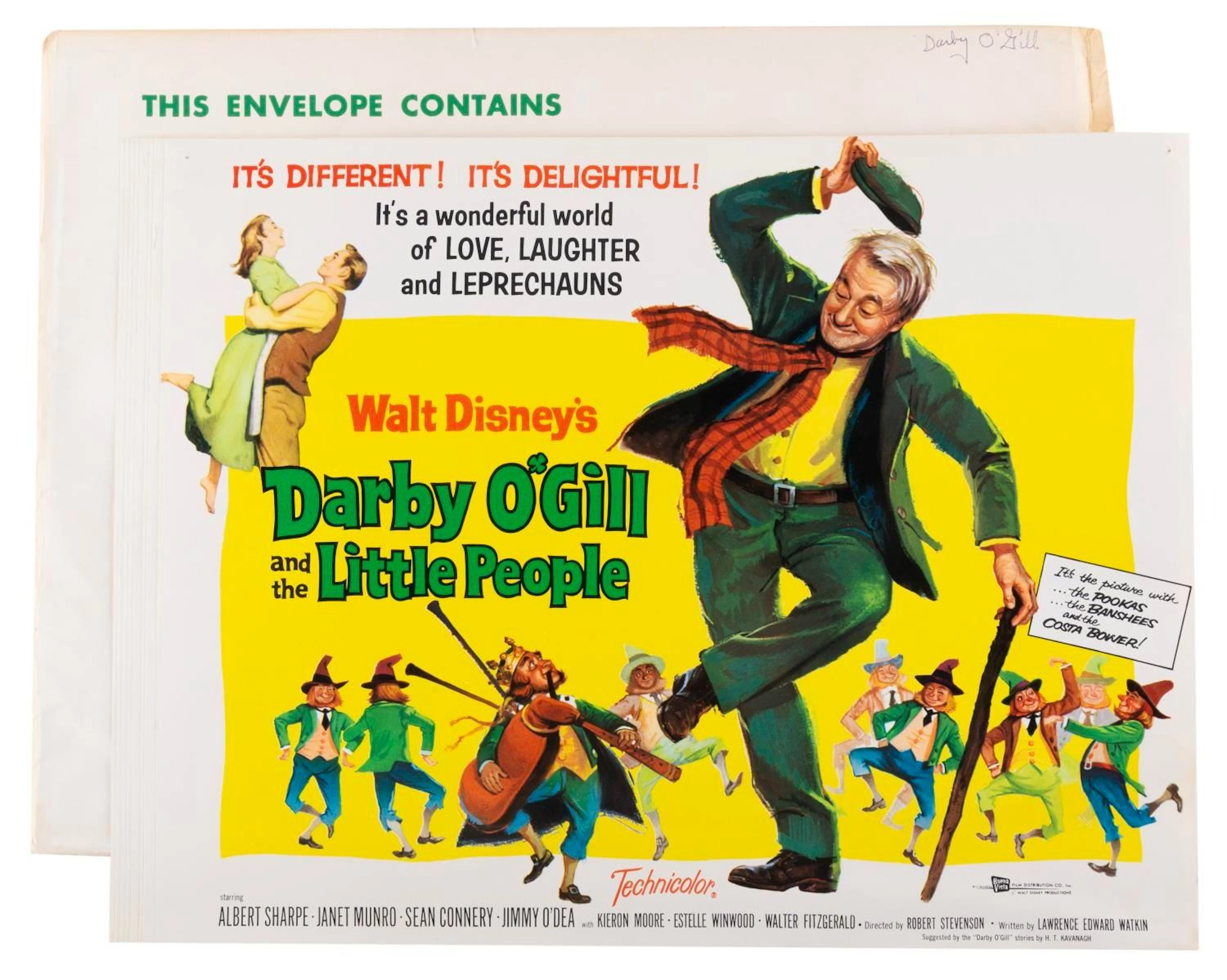 A Complete Set of "Darby O'Gill and the Little People" Lobby Cards.