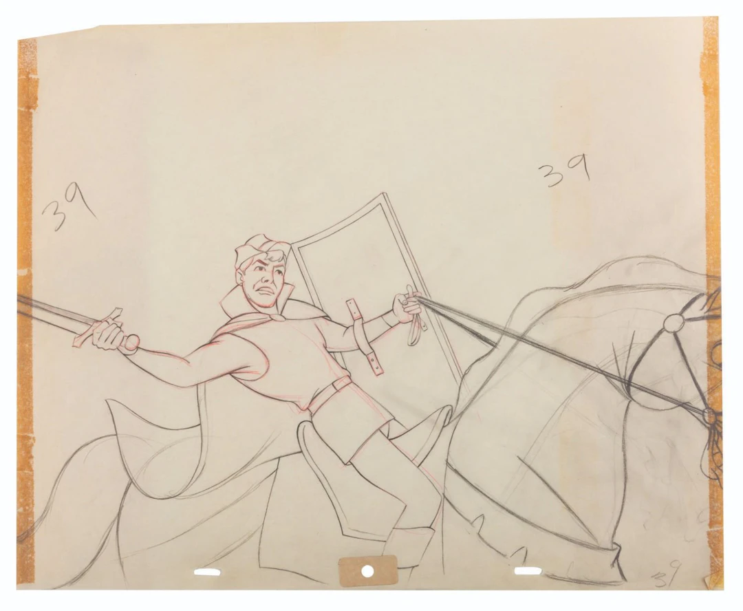 A "Sleeping Beauty" Original Production Drawing.