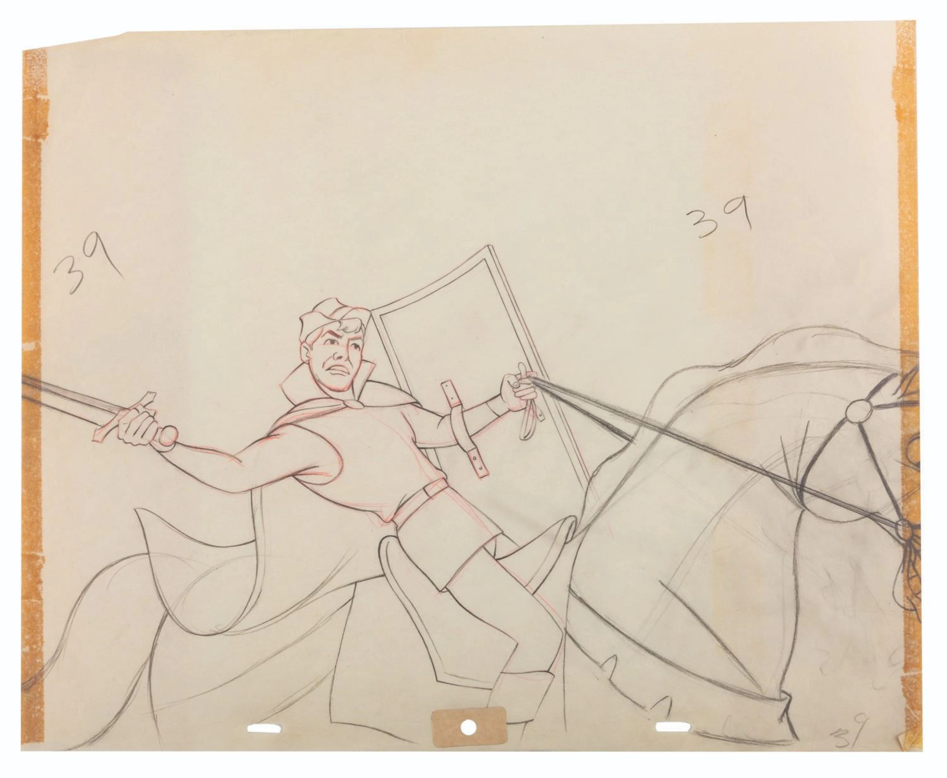 A "Sleeping Beauty" Original Production Drawing.