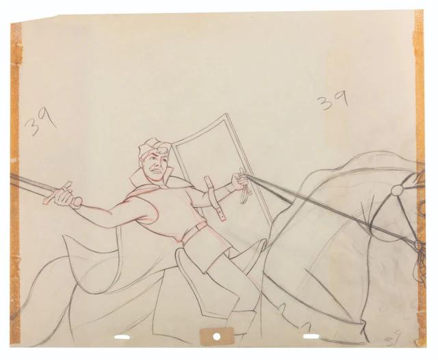 A "Sleeping Beauty" Original Production Drawing.